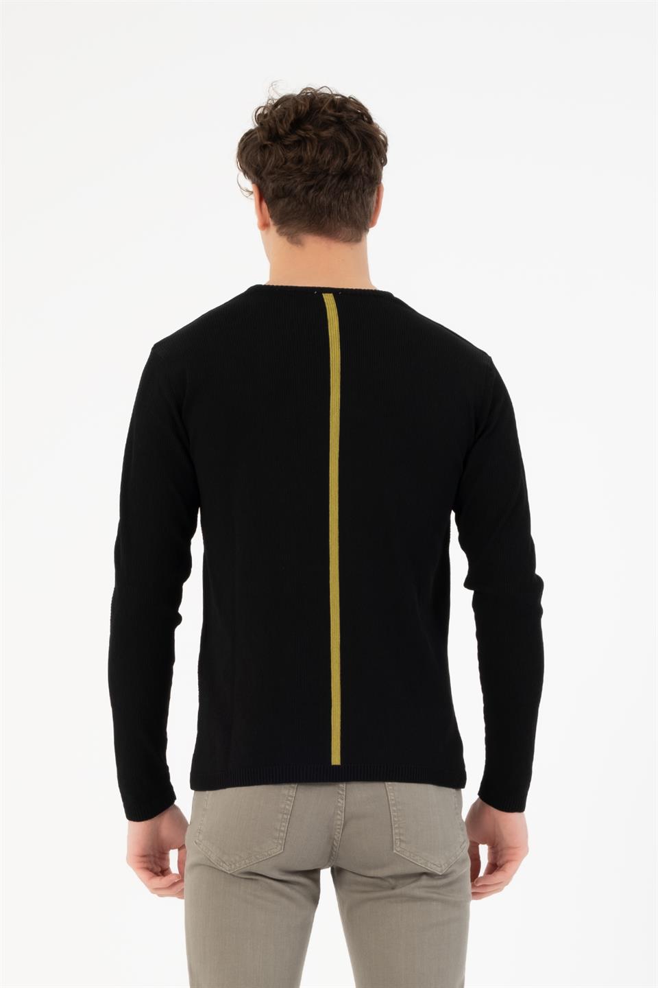 Bisiklet Yaka Slim Fit Erkek Kazak