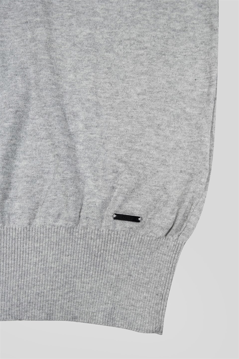 Bisiklet Yaka Slim Fit Fermuar ve Garni Detaylı Erkek Kazak