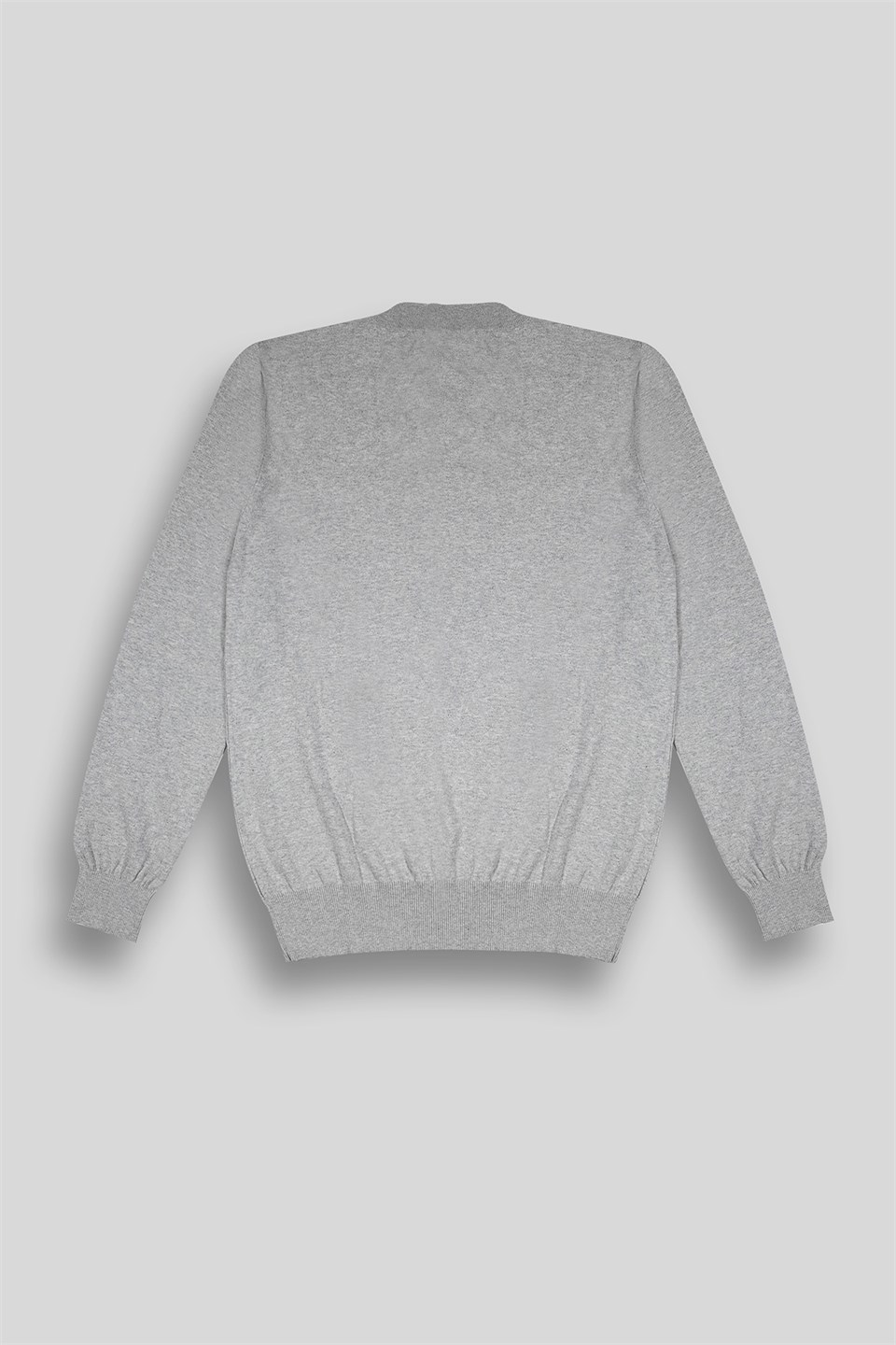 Bisiklet Yaka Slim Fit Fermuar ve Garni Detaylı Erkek Kazak
