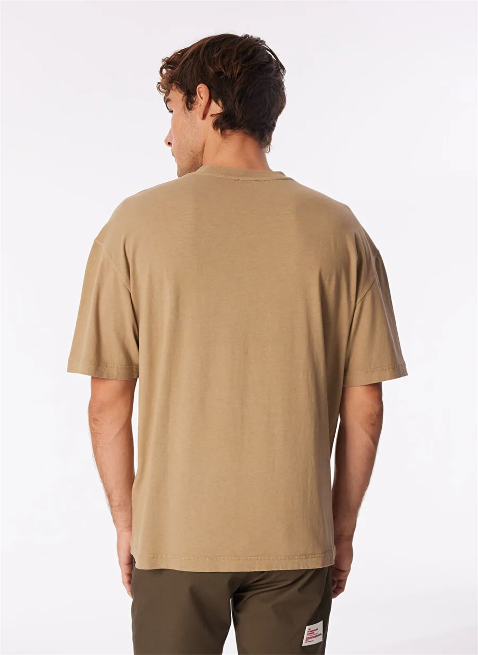 Bisiklet Yaka Tasarım Detaylı Erkek T-shirt