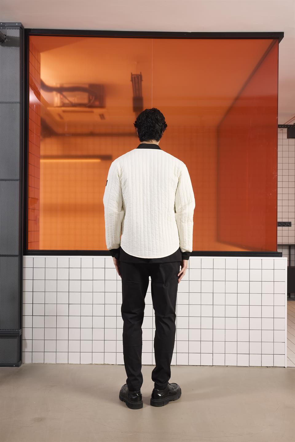 Bomber Yaka Kapitone Erkek Mont