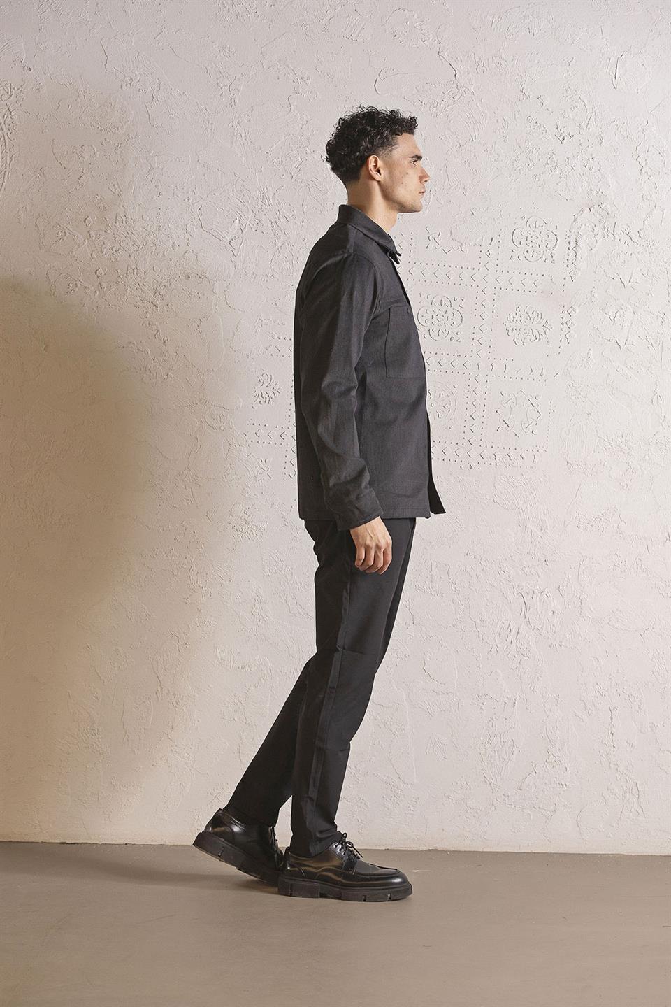 Çift Cepli Erkek Dış Gömlek