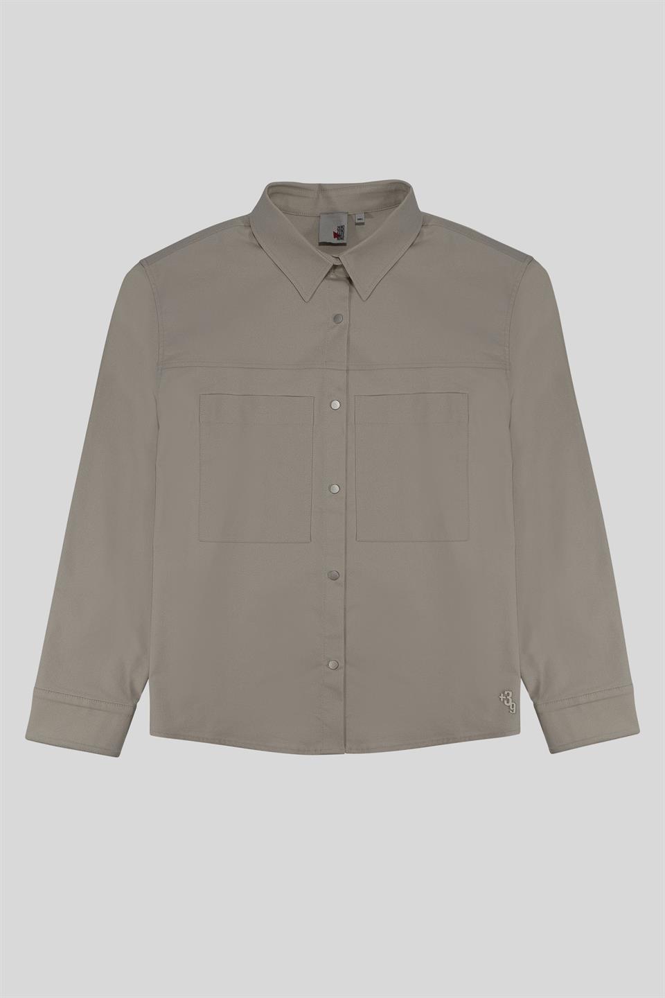 Çıtçıt Kapamalı Kadın Dış Gömlek