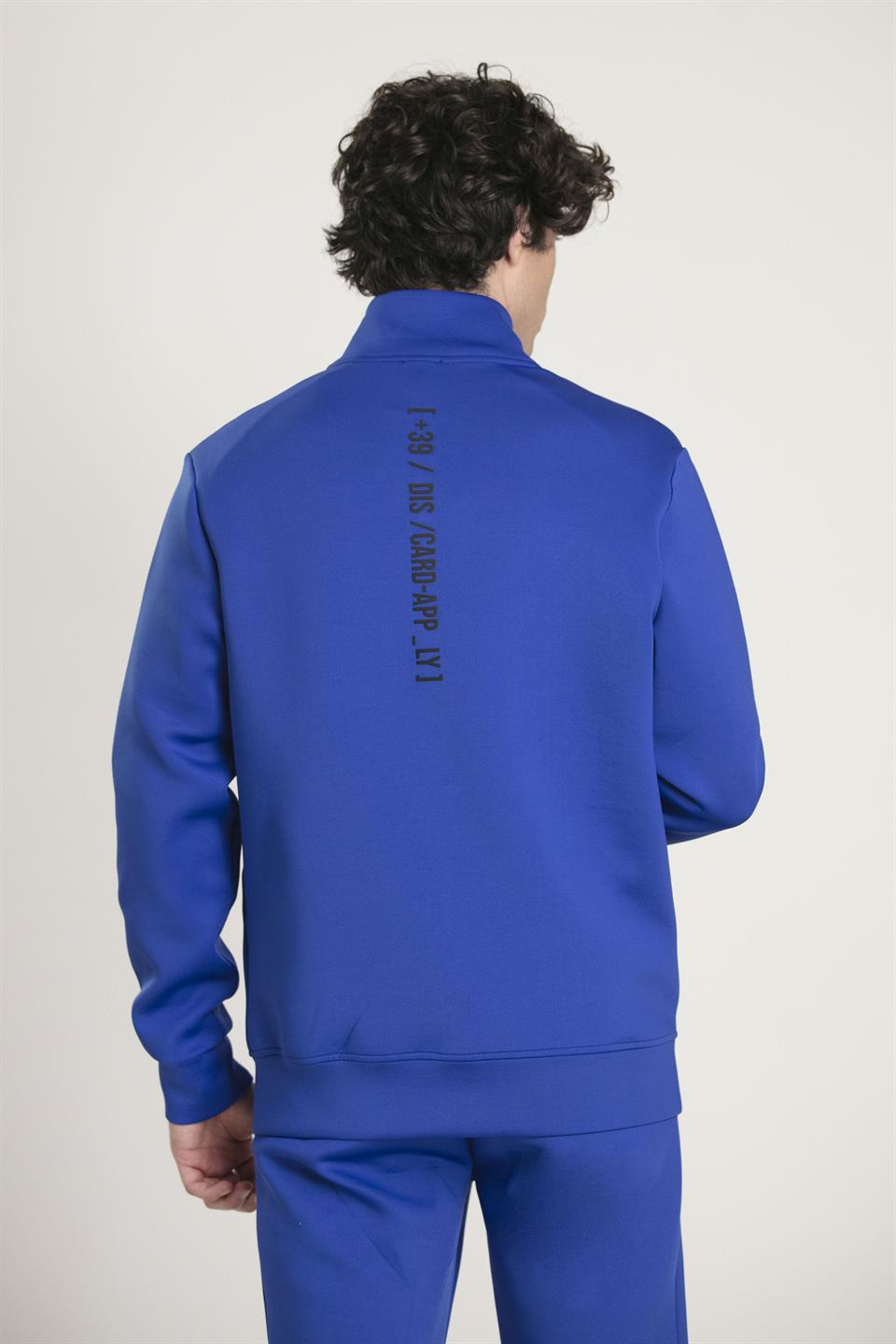 Dik Yaka Fermuarlı Spor Erkek Ceket