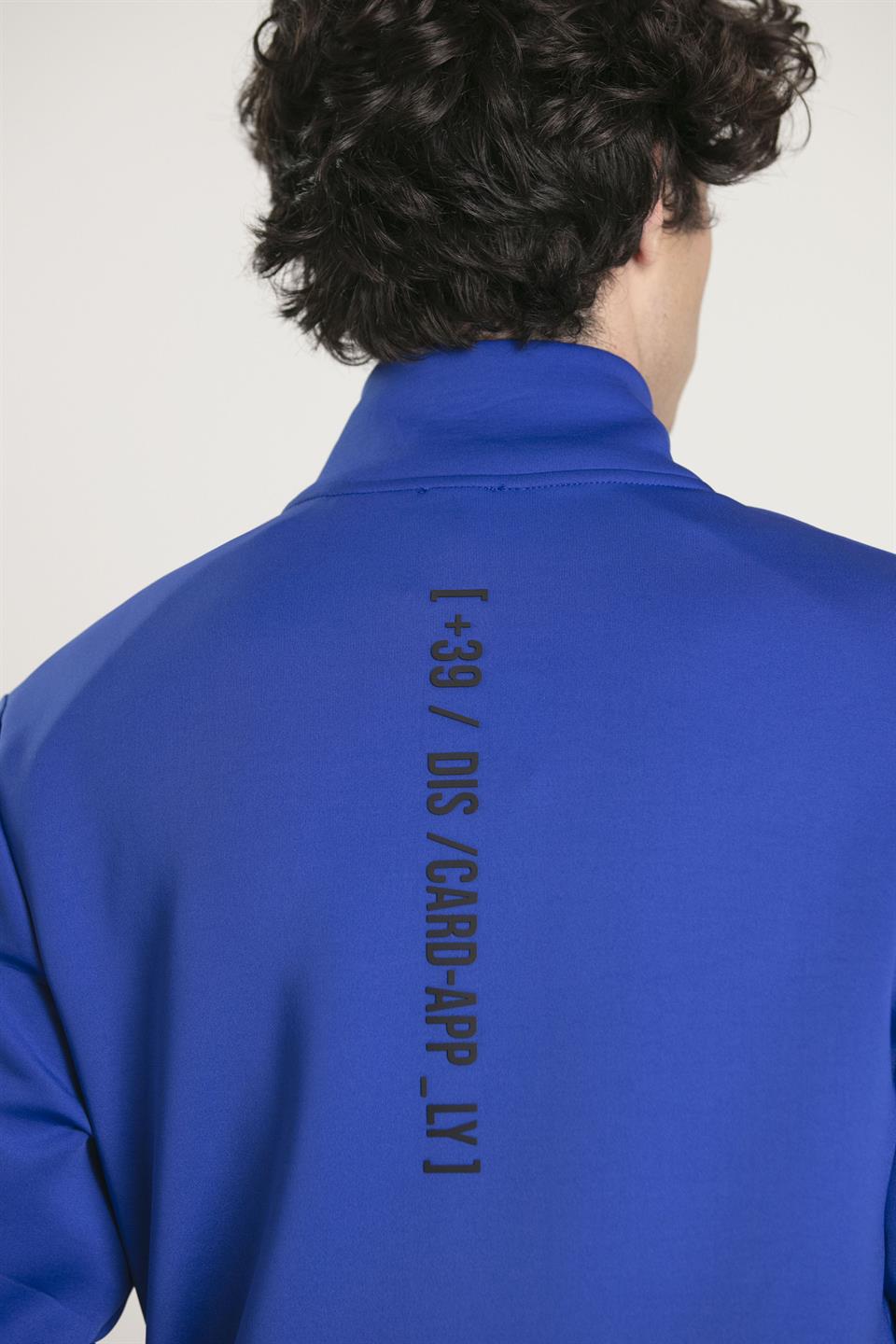 Dik Yaka Fermuarlı Spor Erkek Ceket