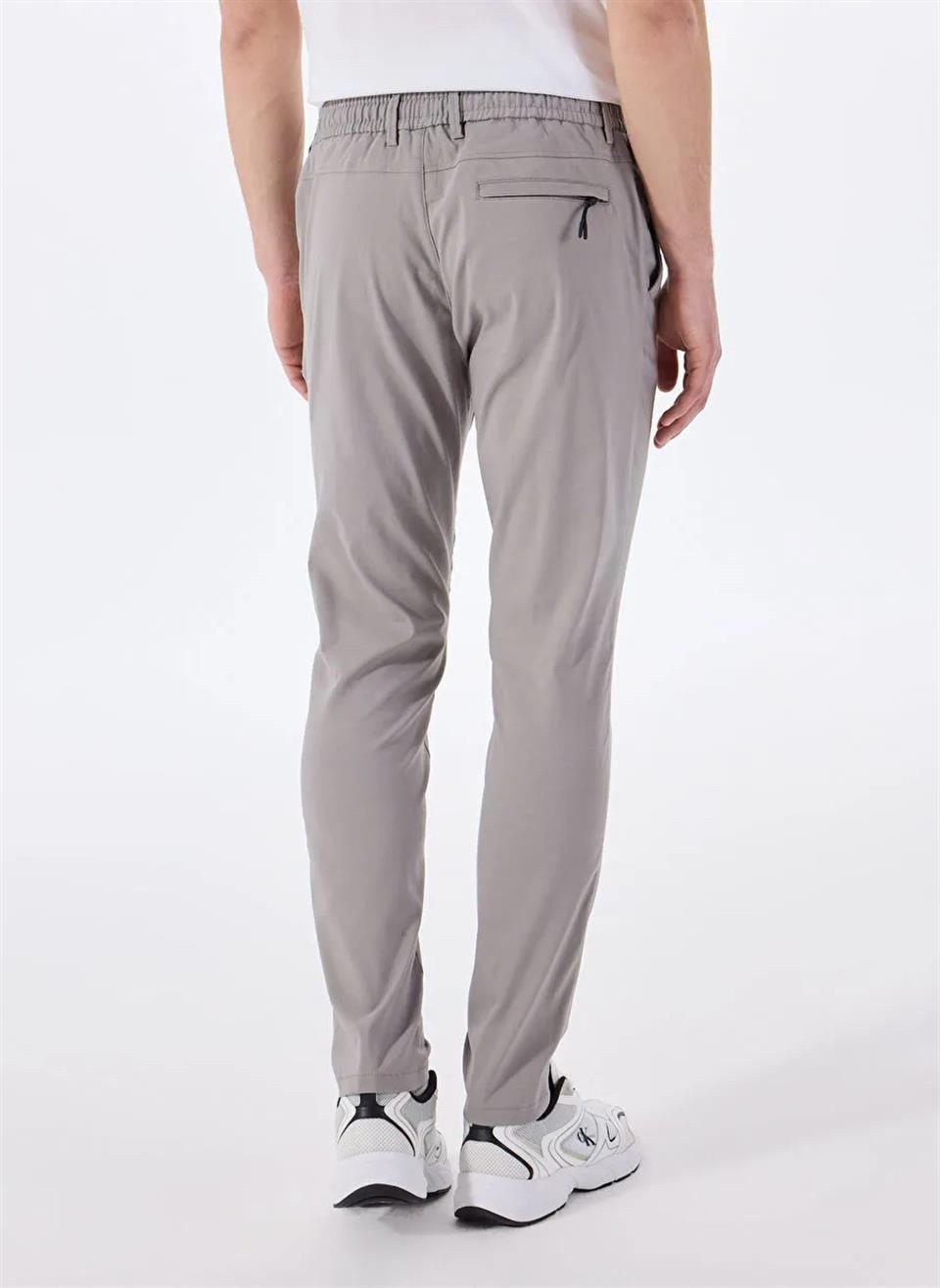 Beli Lastikli Dik Cep Arka Cep Fermuar Detaylı Jogger Erkek Pantolon