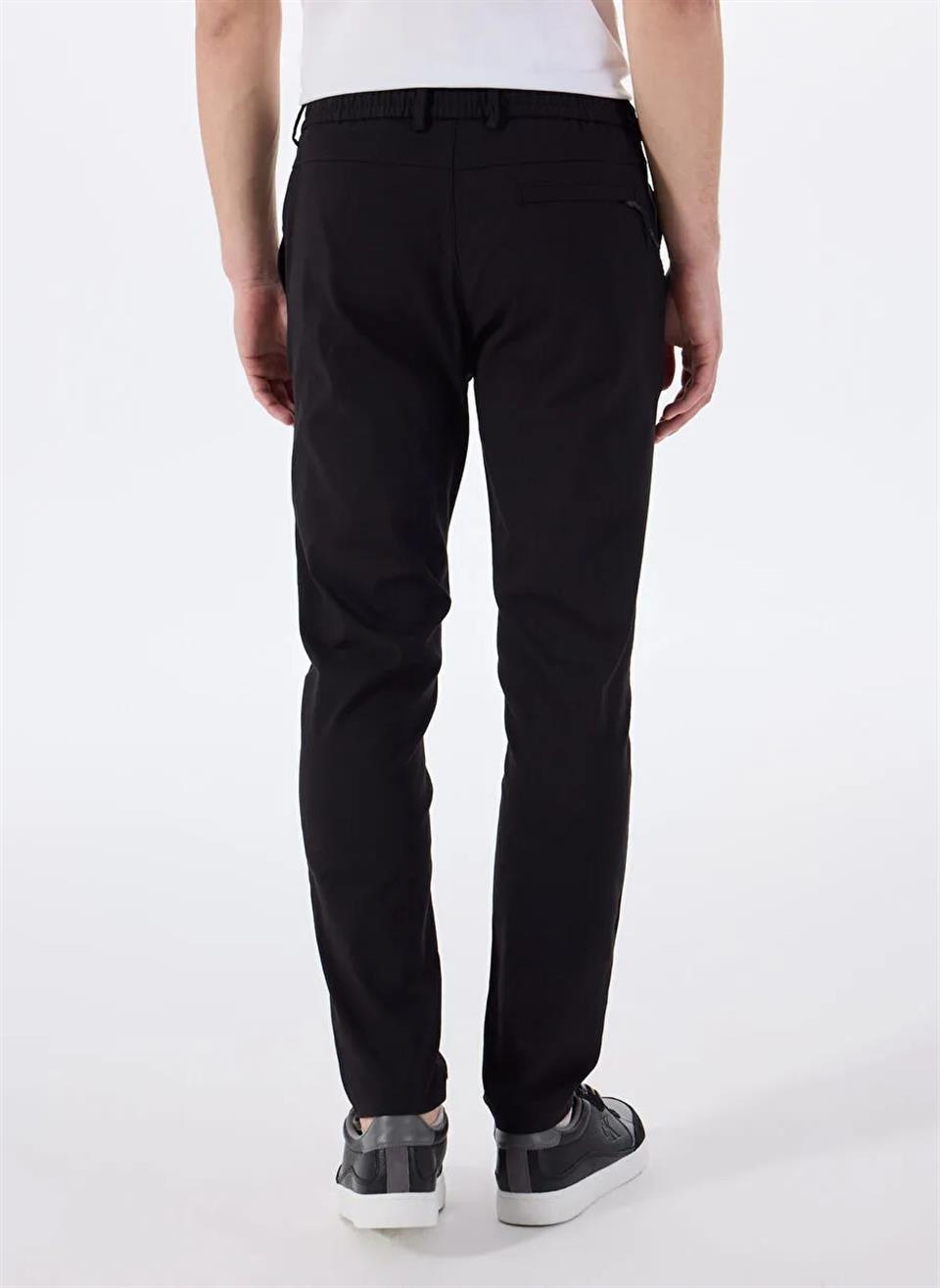 Beli Lastikli Dik Cep Arka Cep Fermuar Detaylı Jogger Erkek Pantolon