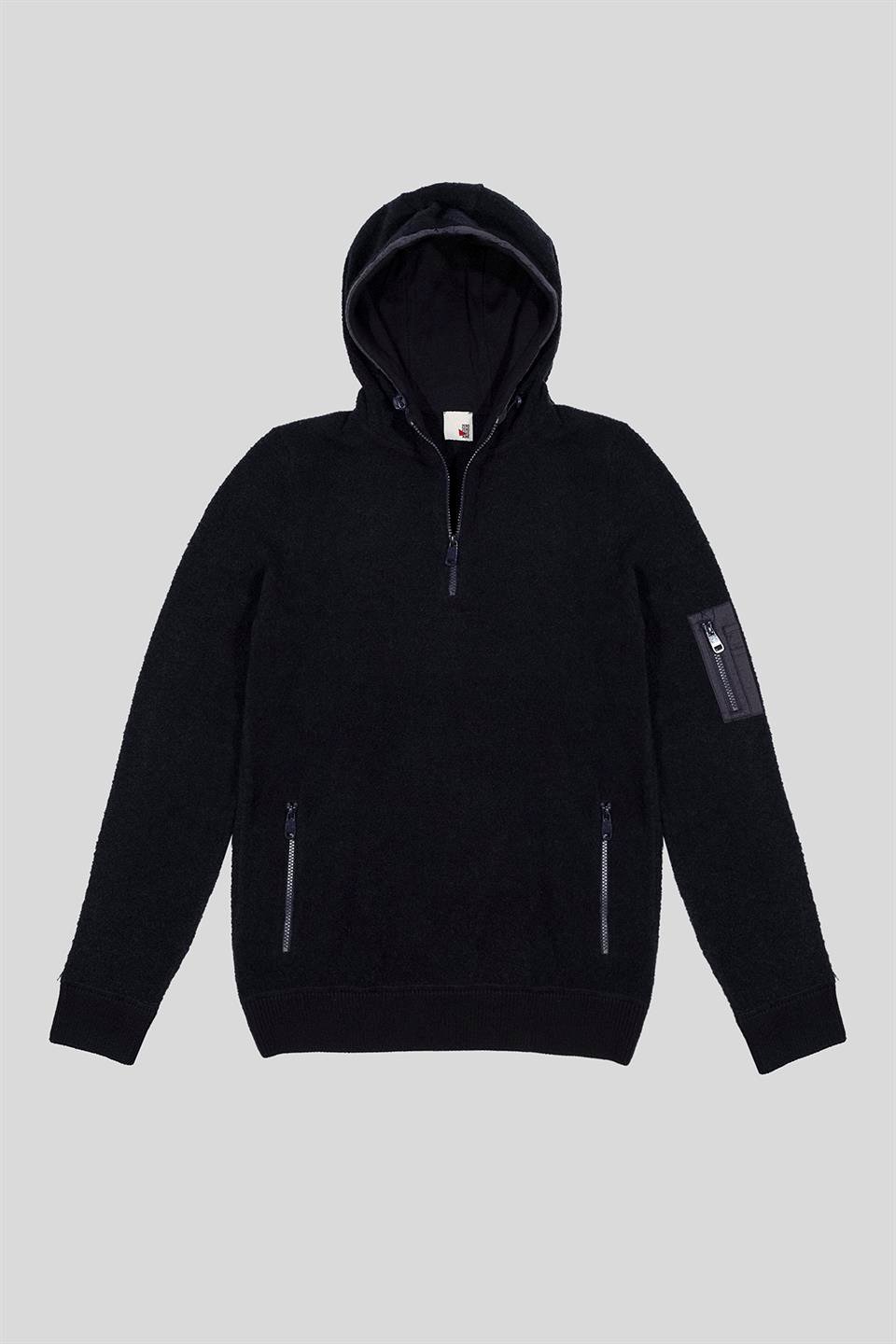 Fermuar Detaylı Oversize Erkek Sweatshirt