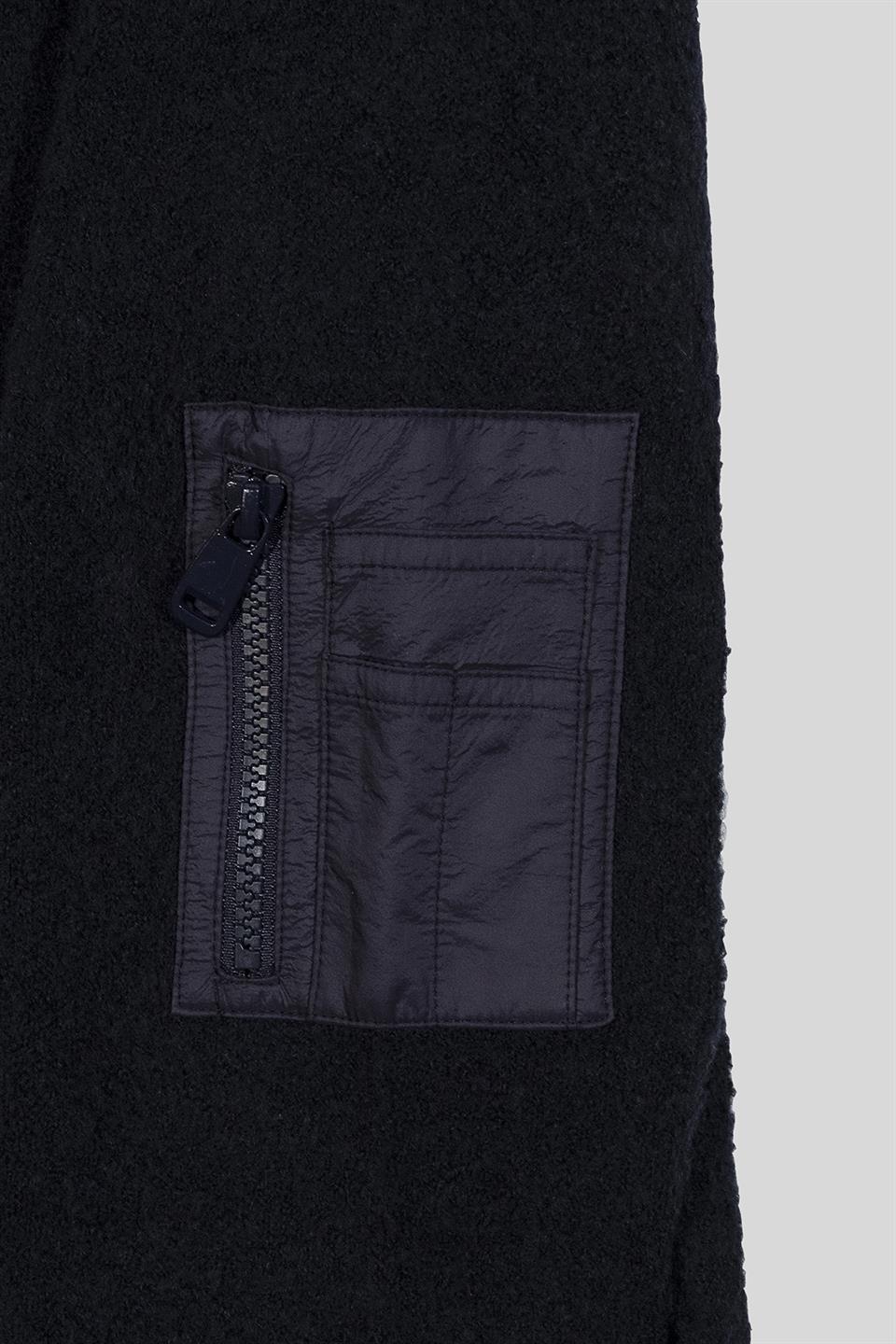 Fermuar Detaylı Oversize Erkek Sweatshirt