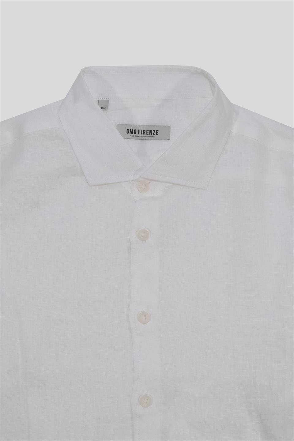 Gömlek Yaka %100 Keten Erkek Gömlek