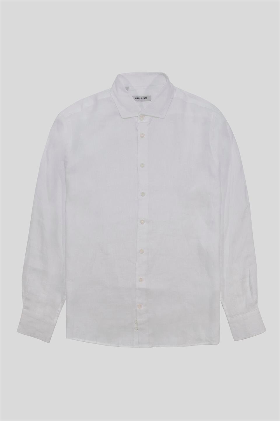 Gömlek Yaka %100 Keten Erkek Gömlek