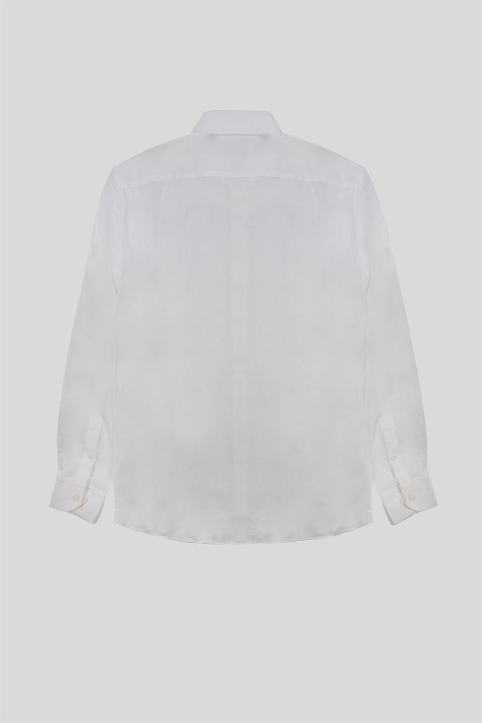 Gömlek Yaka %100 Keten Erkek Gömlek