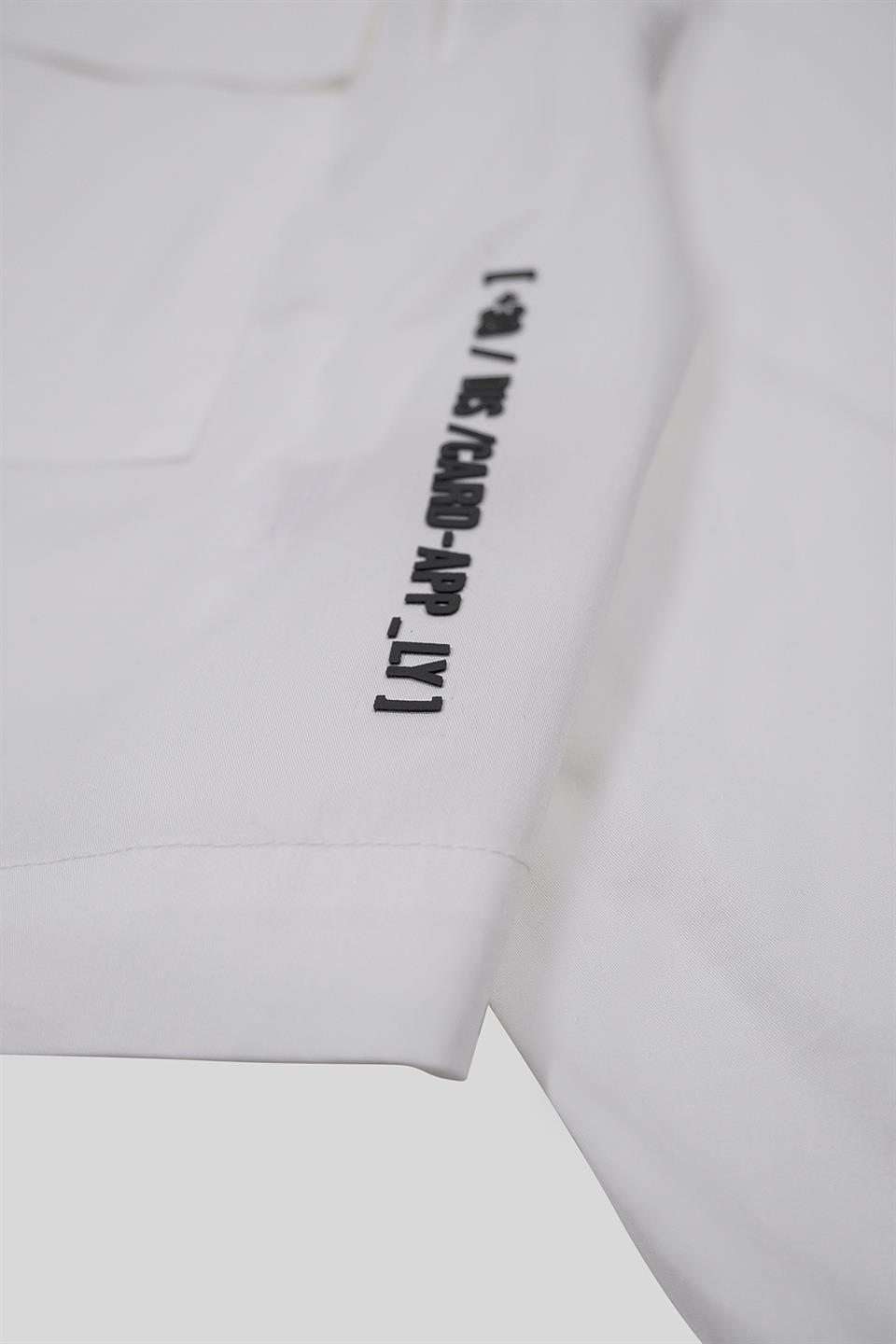 Gömlek Yaka Kol Ucu Ribanalı Çift Cep Çıtçıtlı Kadın Gömlek