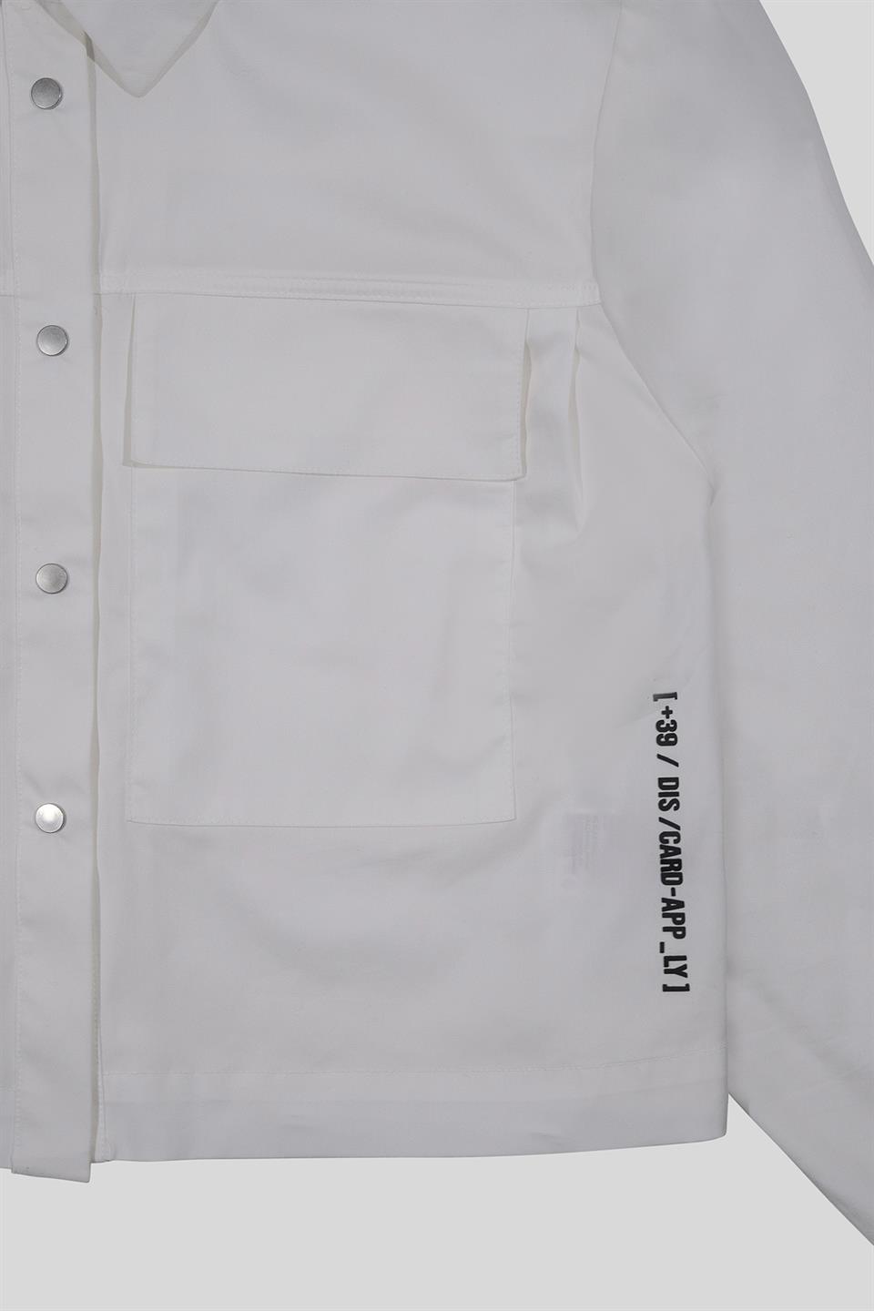 Gömlek Yaka Kol Ucu Ribanalı Çift Cep Çıtçıtlı Kadın Gömlek