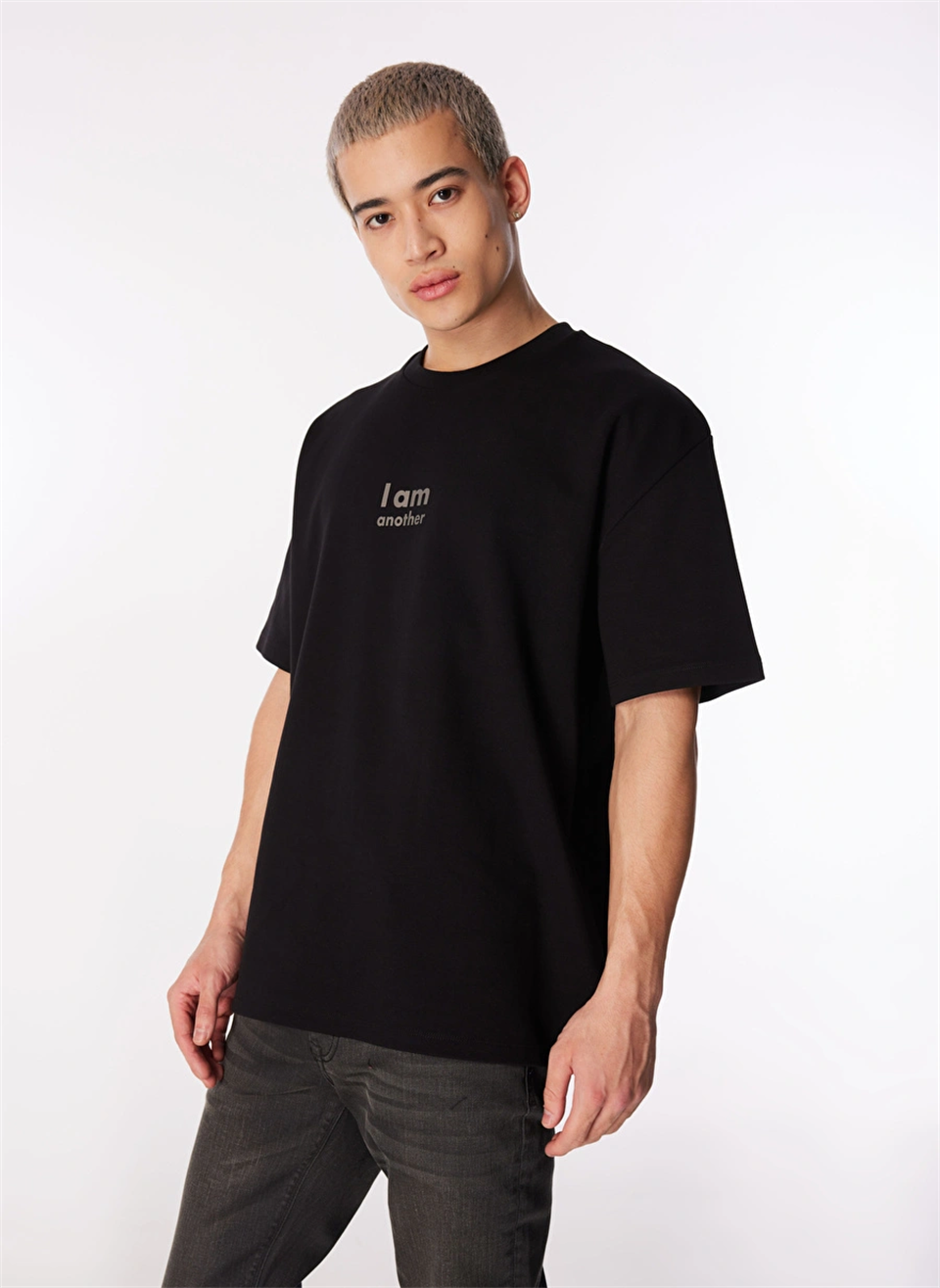 I AM ANOTHER Baskılı Basic Erkek T-shirt