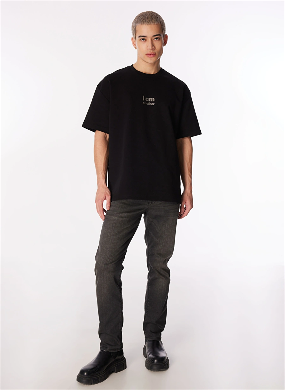I AM ANOTHER Baskılı Basic Erkek T-shirt