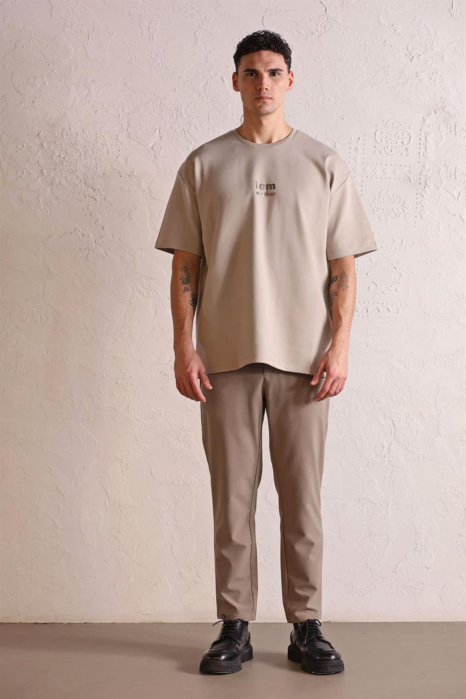 I AM ANOTHER Baskılı Oversize Erkek T-shirt