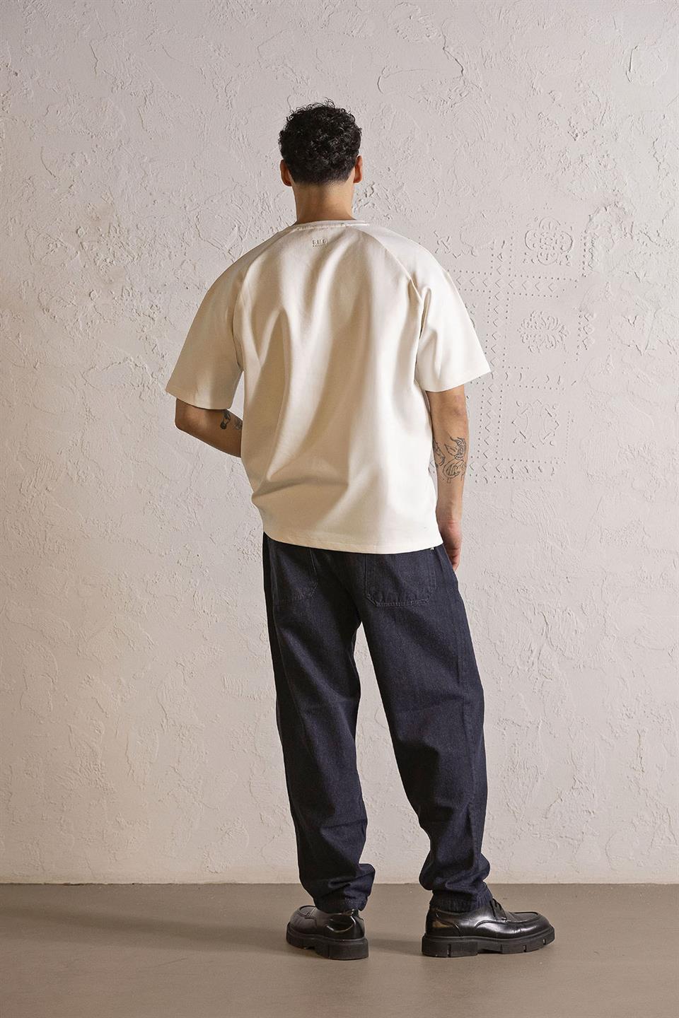 I AM ANOTHER Baskılı Oversize Erkek T-shirt
