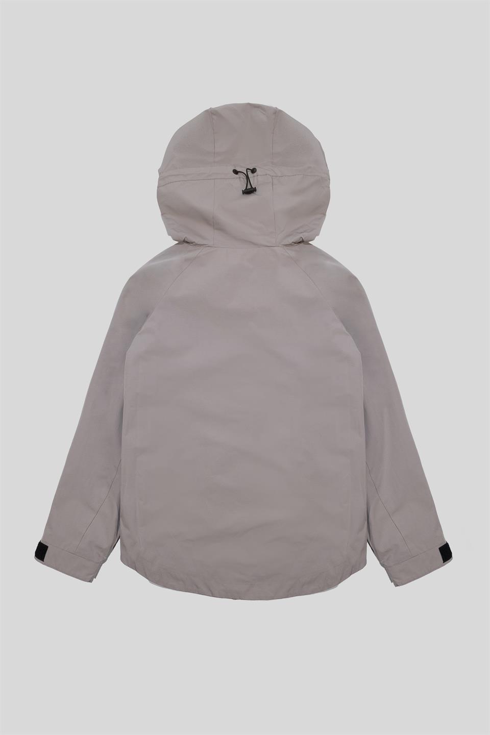 Kapüşon Yaka Oversize Fermuarlı Kadın Mont