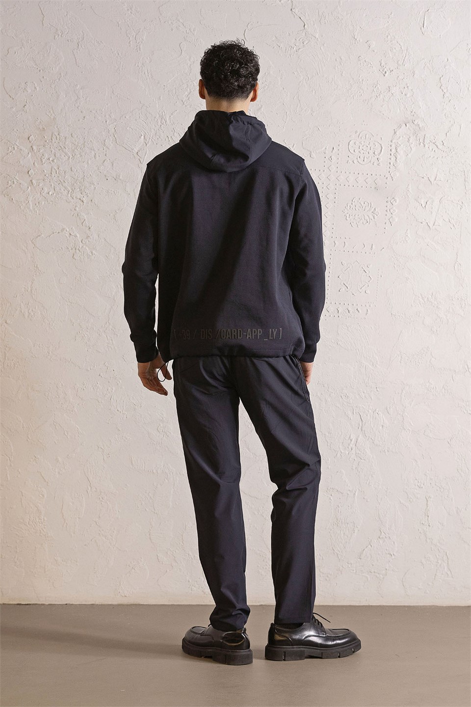 Kapüşonlu Çıtçıt ve Fermuar Detaylı Kanguru Cepli Erkek Sweatshirt