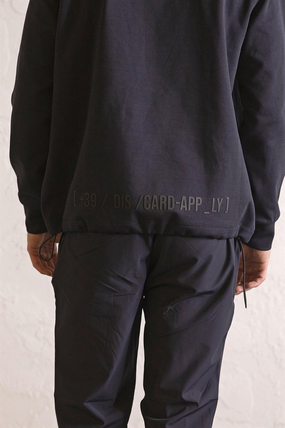 Kapüşonlu Çıtçıt ve Fermuar Detaylı Kanguru Cepli Erkek Sweatshirt