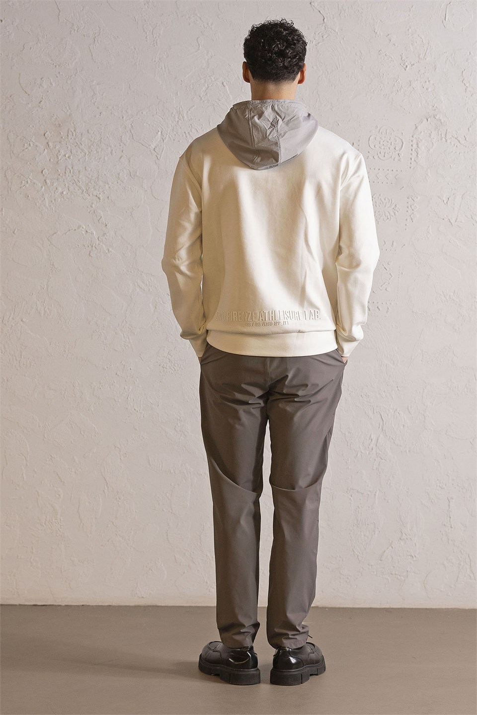 Kapüşonlu Fermuar ve Çıtçıt Detaylı Garnili Erkek Sweatshirt