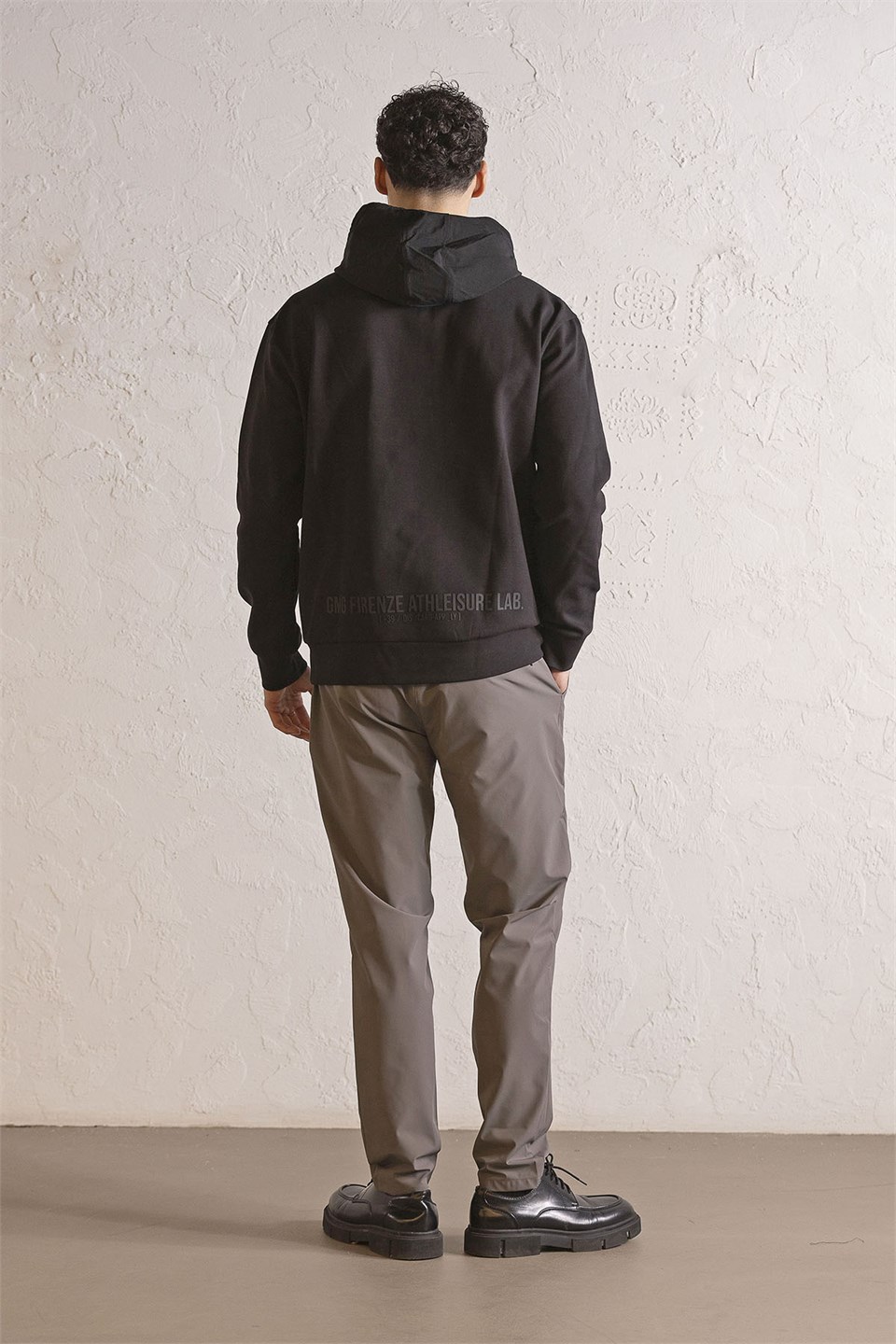 Kapüşonlu Fermuar ve Çıtçıt Detaylı Garnili Erkek Sweatshirt