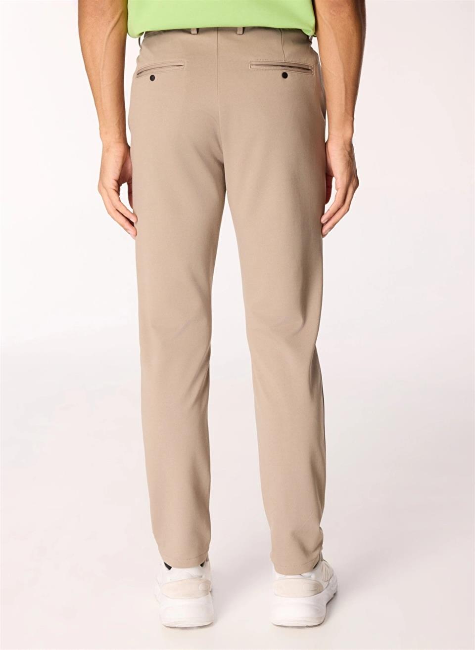 Normal Bel Kordonlu Chino Erkek Pantolon