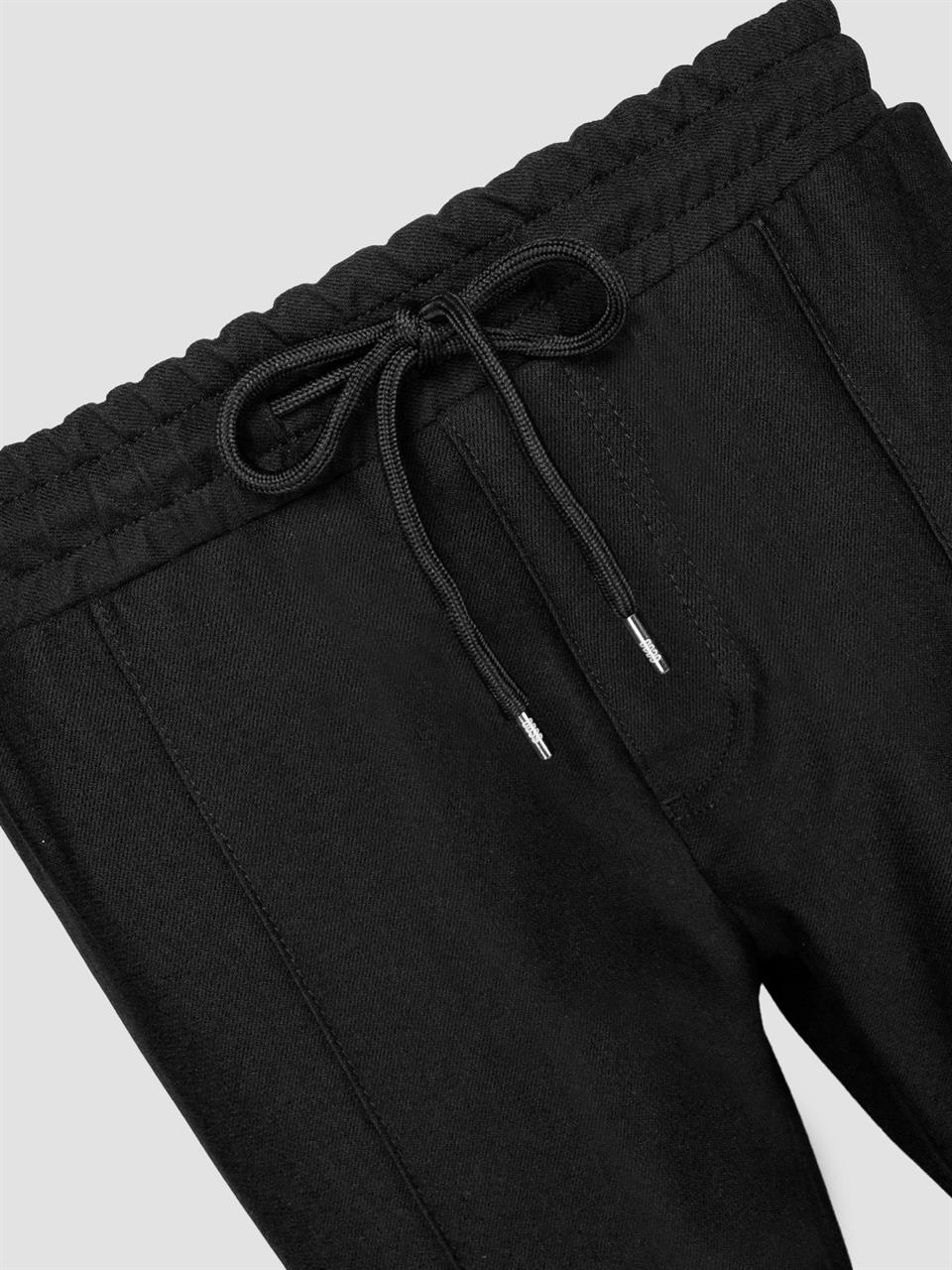 Paçası Ribanlı Beli Lastikli Jogger Erkek Pantolon