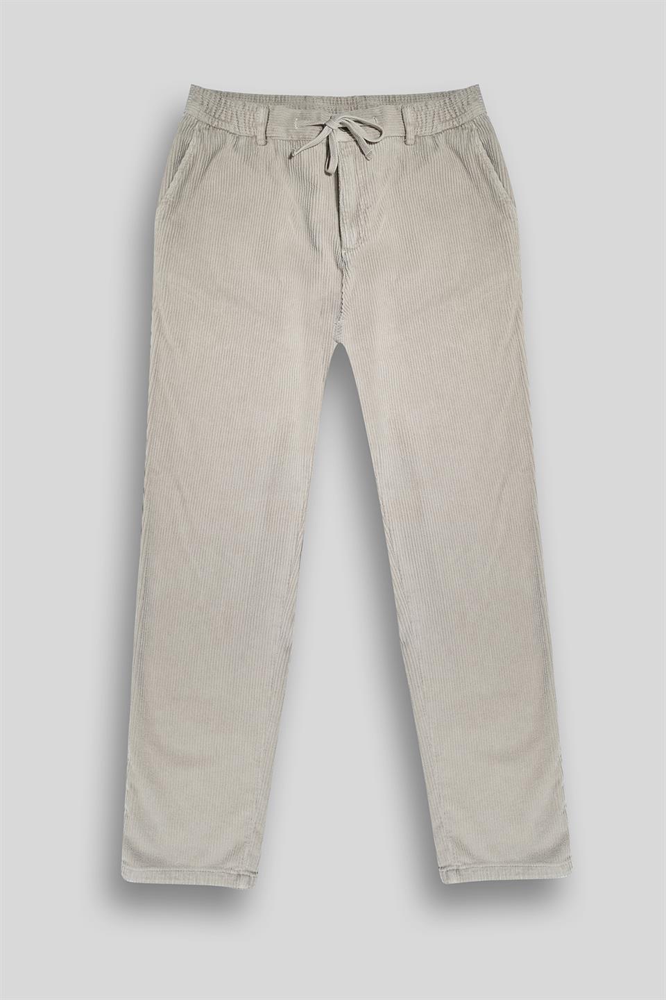 Pileli Cepli Kadife Dokulu Jogger Erkek Pantolon