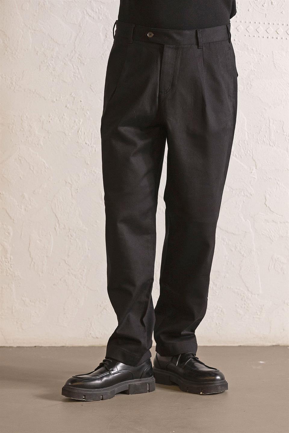 Pileli Gusto Detaylı Baggy Erkek Pantolon