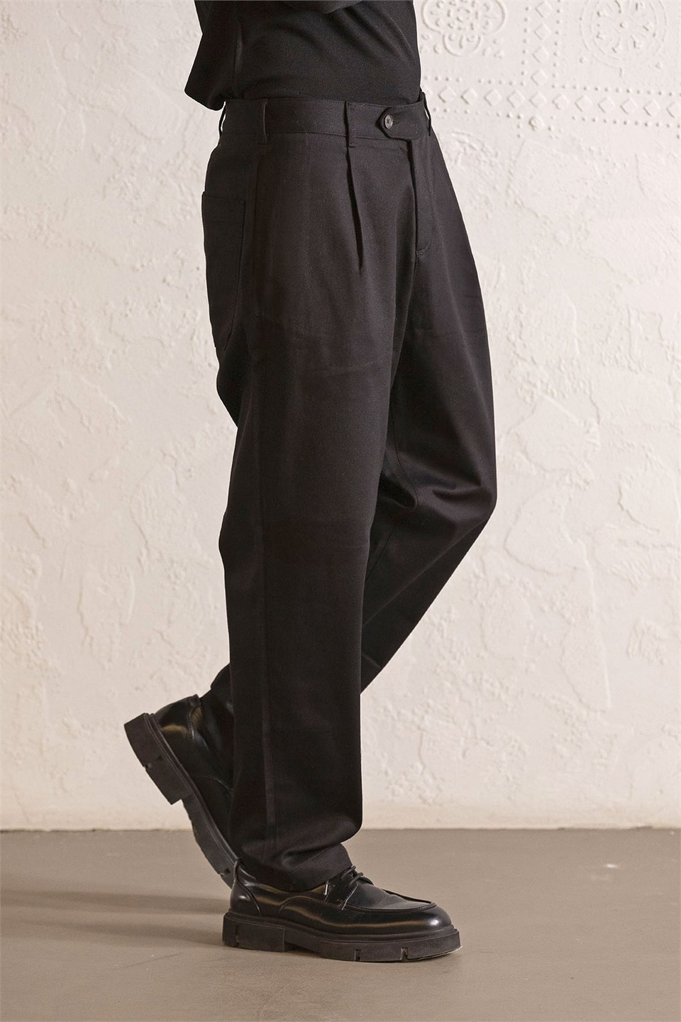 Pileli Gusto Detaylı Baggy Erkek Pantolon