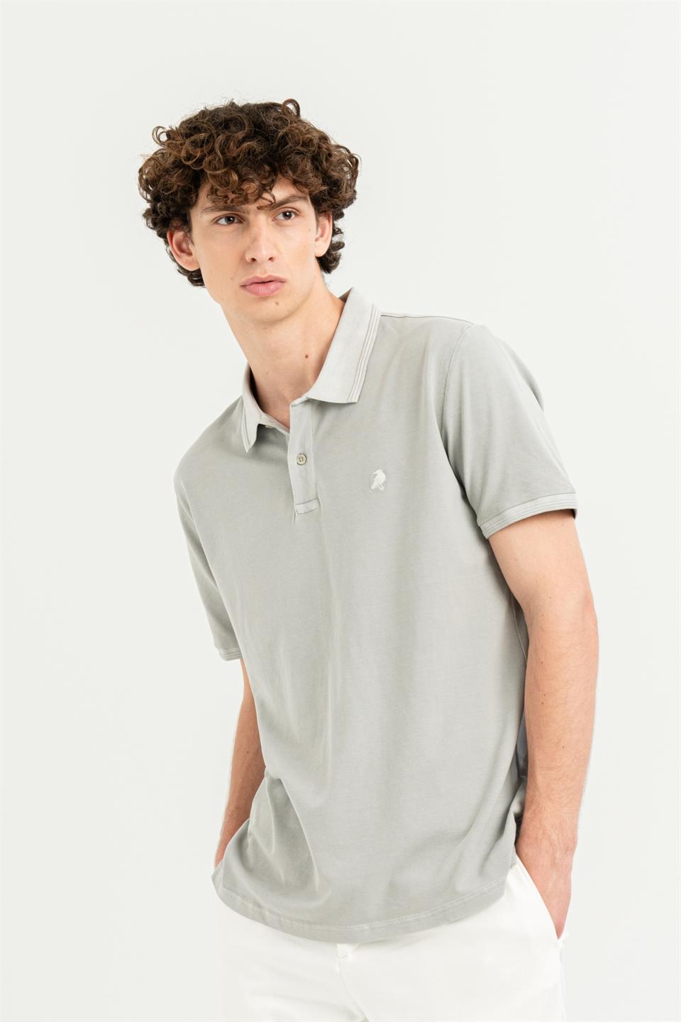 Polo Yaka Slim Fit Basic Erkek T-shirt