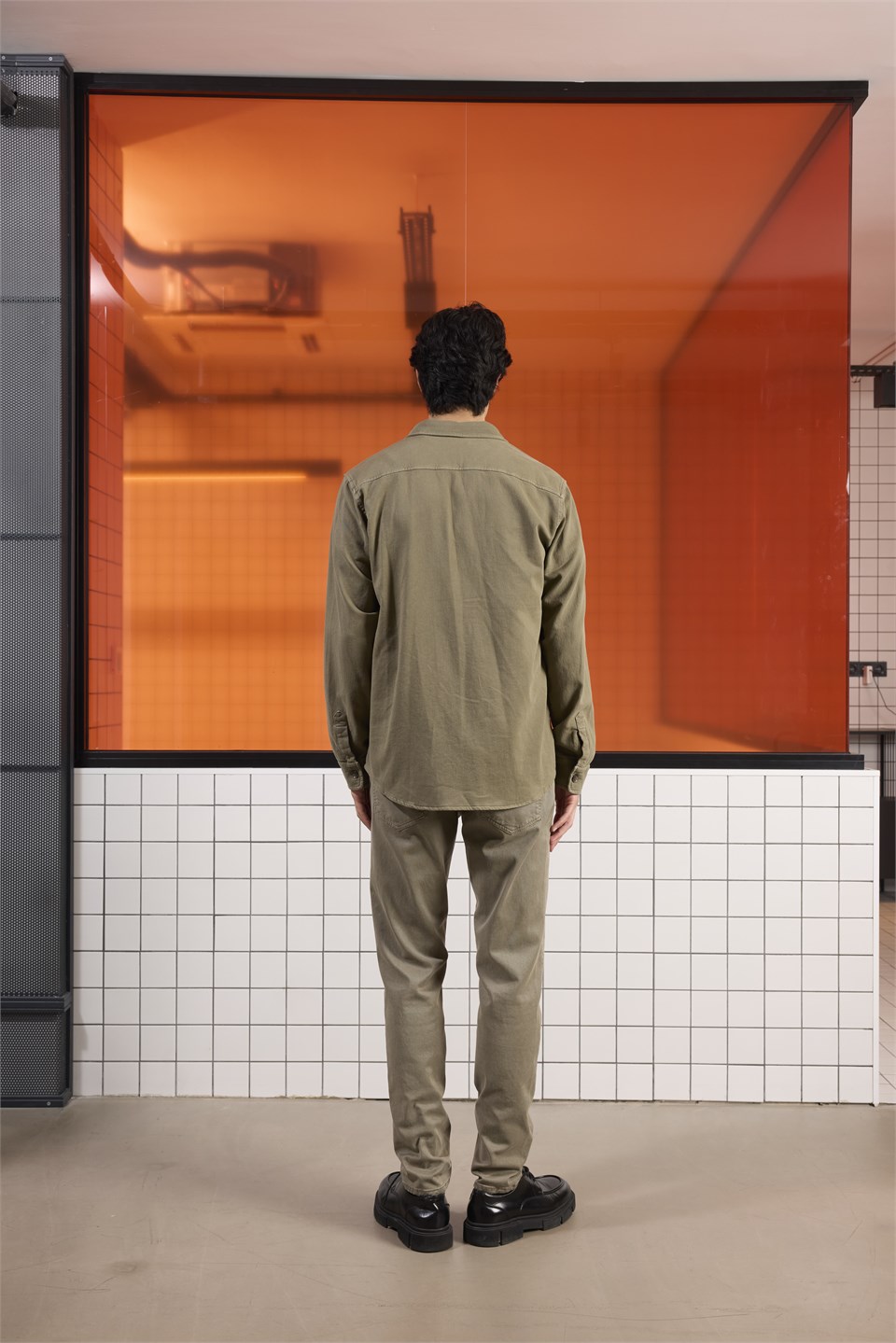 Regular Fit Moleskin Kumaş Erkek Dış Gömlek