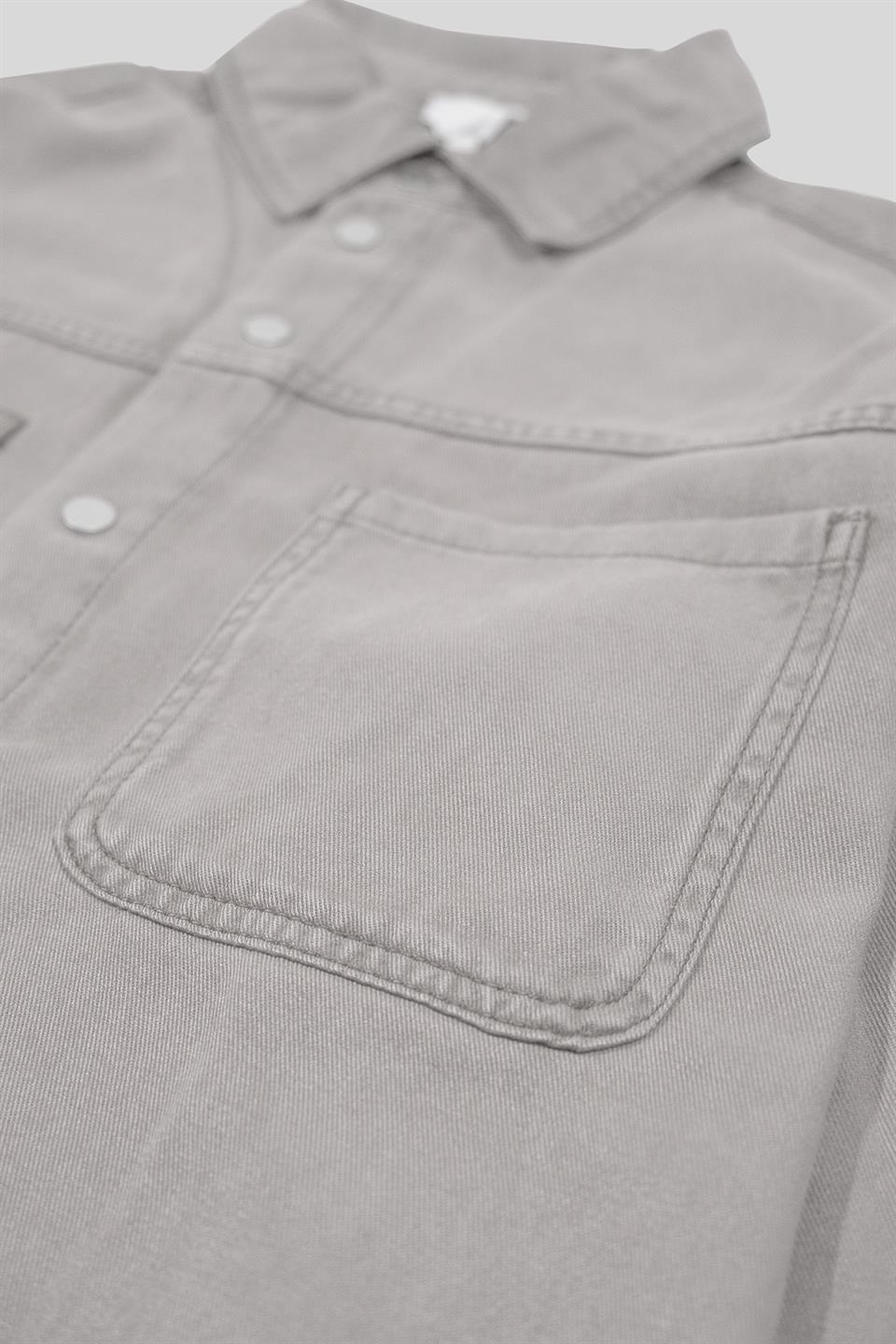 Regular Fit Önü Çıtçıt Kapamalı Lyocell Kadın Gömlek