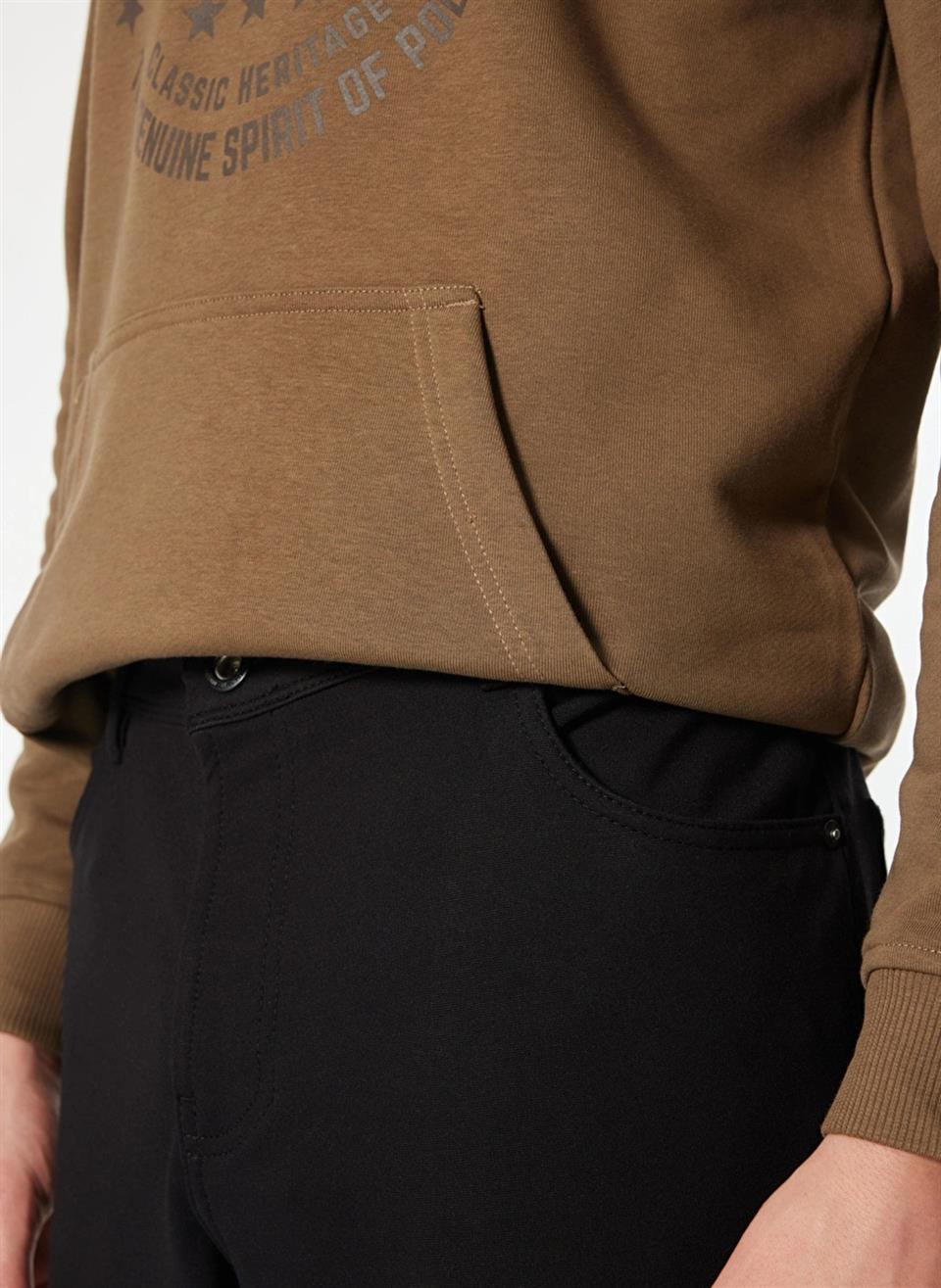 Slim Fit Basic Beş Cep Erkek Pantolon