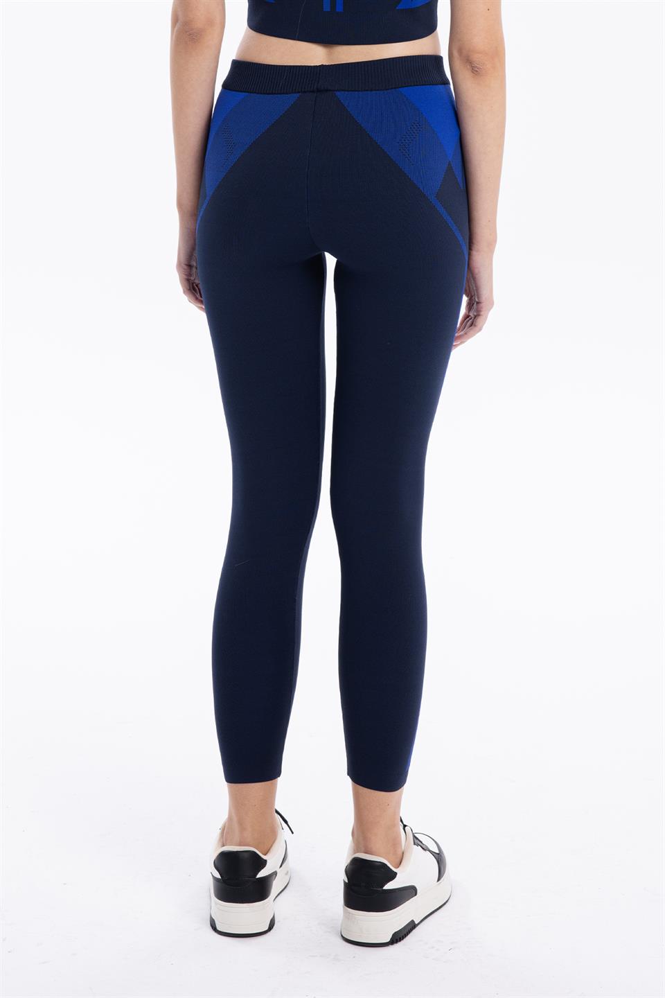 Slim Fit Desenli Kadın Uzun Tayt