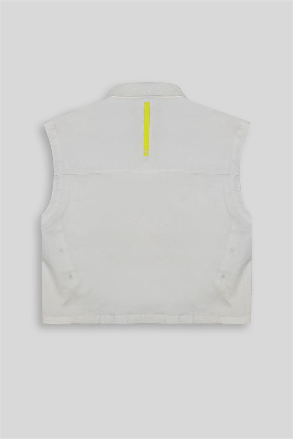 Spor Şık Sıfır Kol Kadın Gömlek