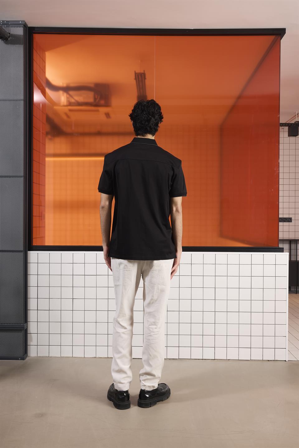 Triko Yakalı Merserize Erkek Gömlek