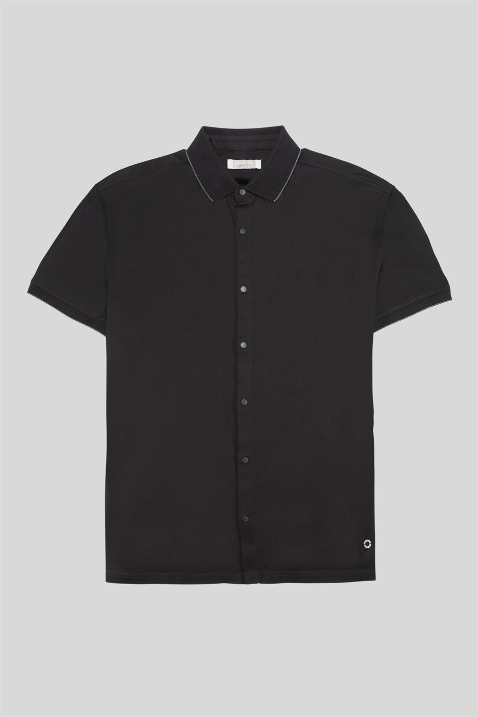 Triko Yakalı Merserize Erkek Gömlek