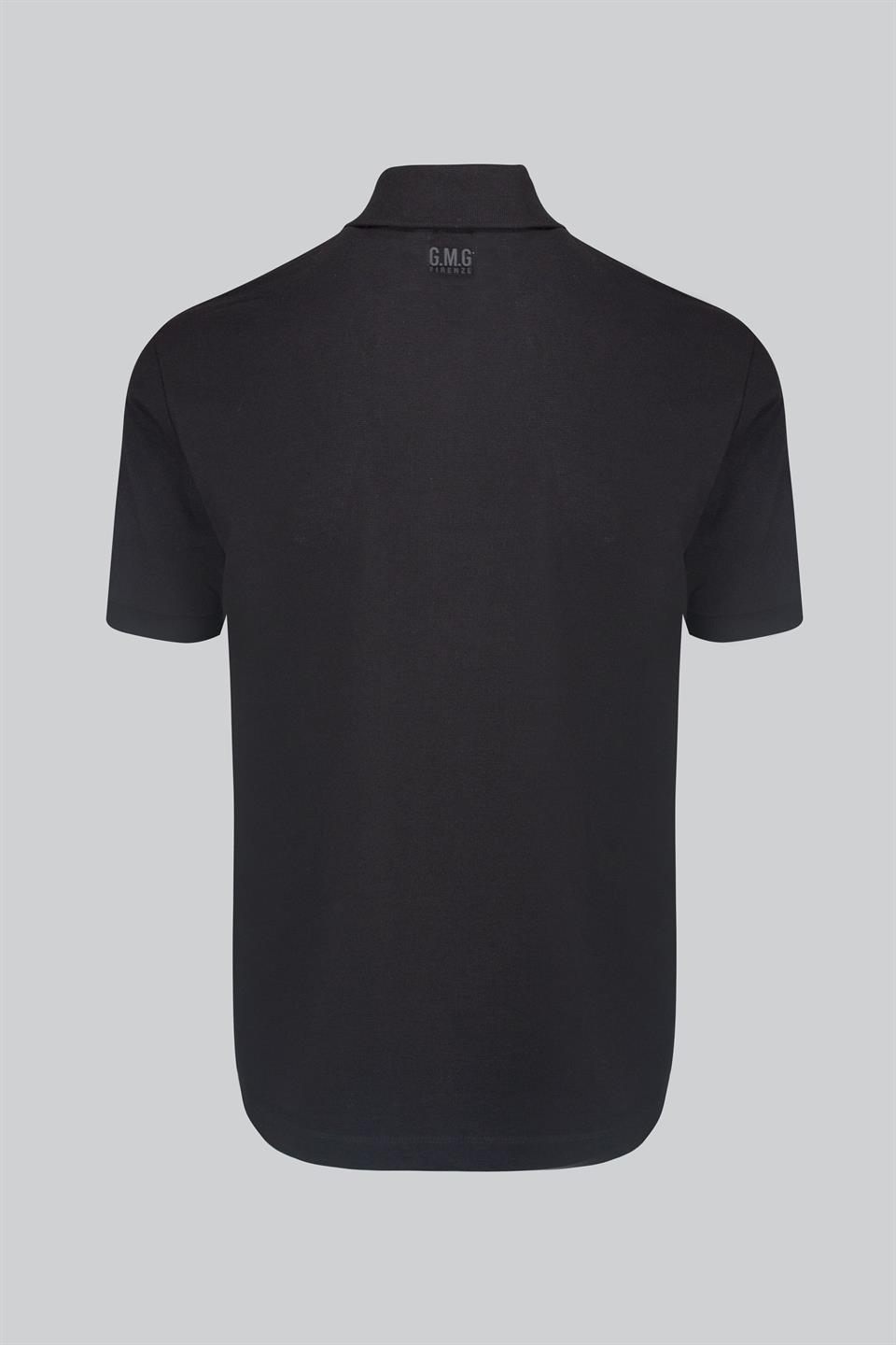 Polo Yaka %100 Pamuk Önü Baskılı Erkek T-shirt
