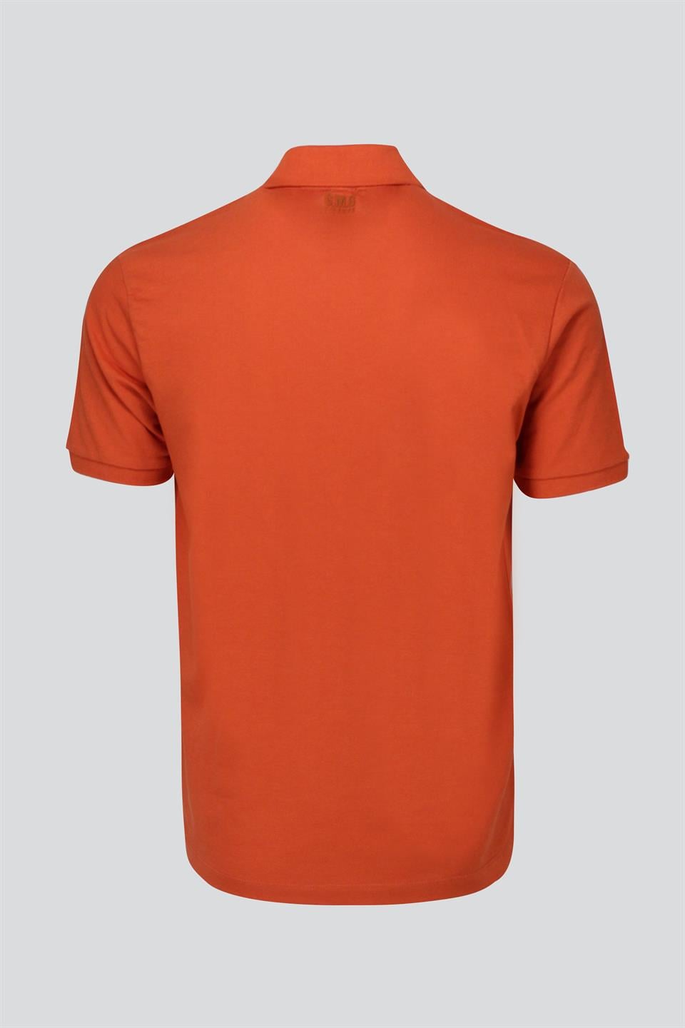Polo Yaka %100 Pamuk Önü Baskılı Erkek T-shirt