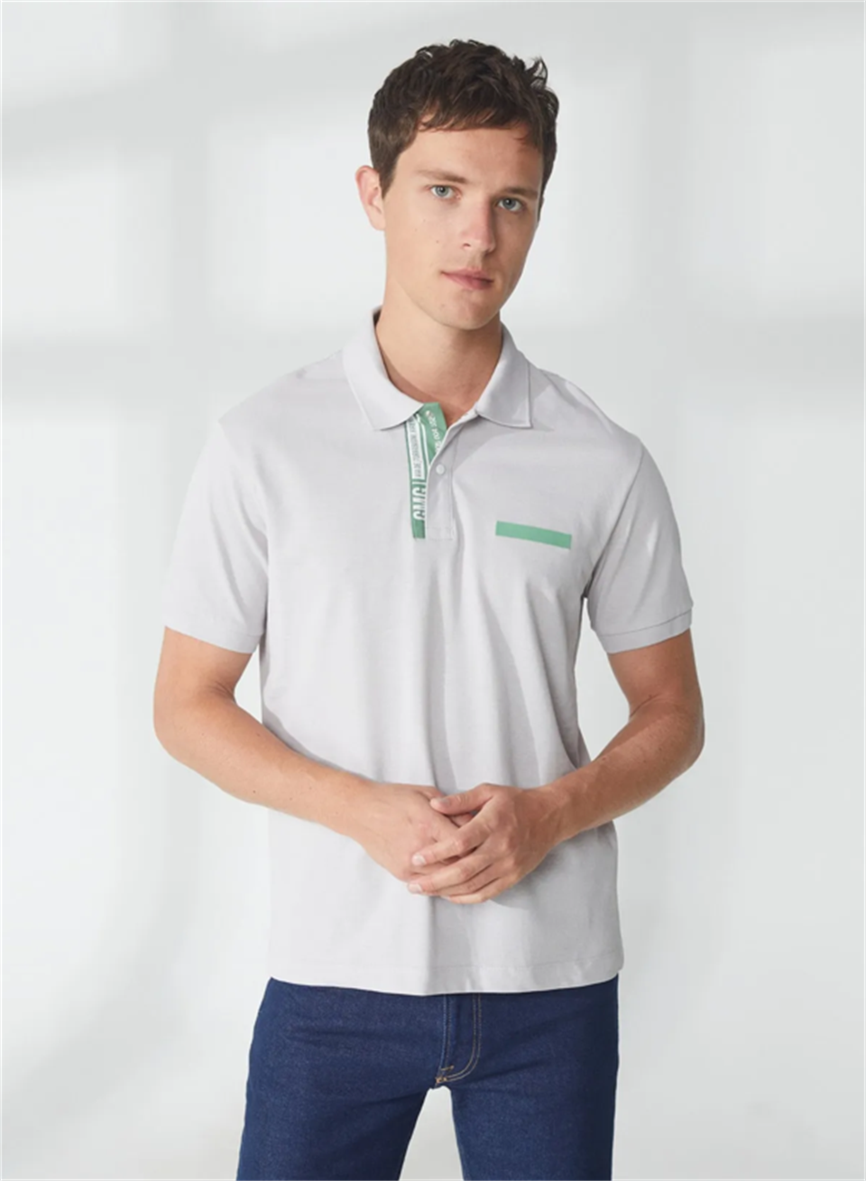 Polo Yaka %100 Pamuk Slim Fit Erkek T-shirt