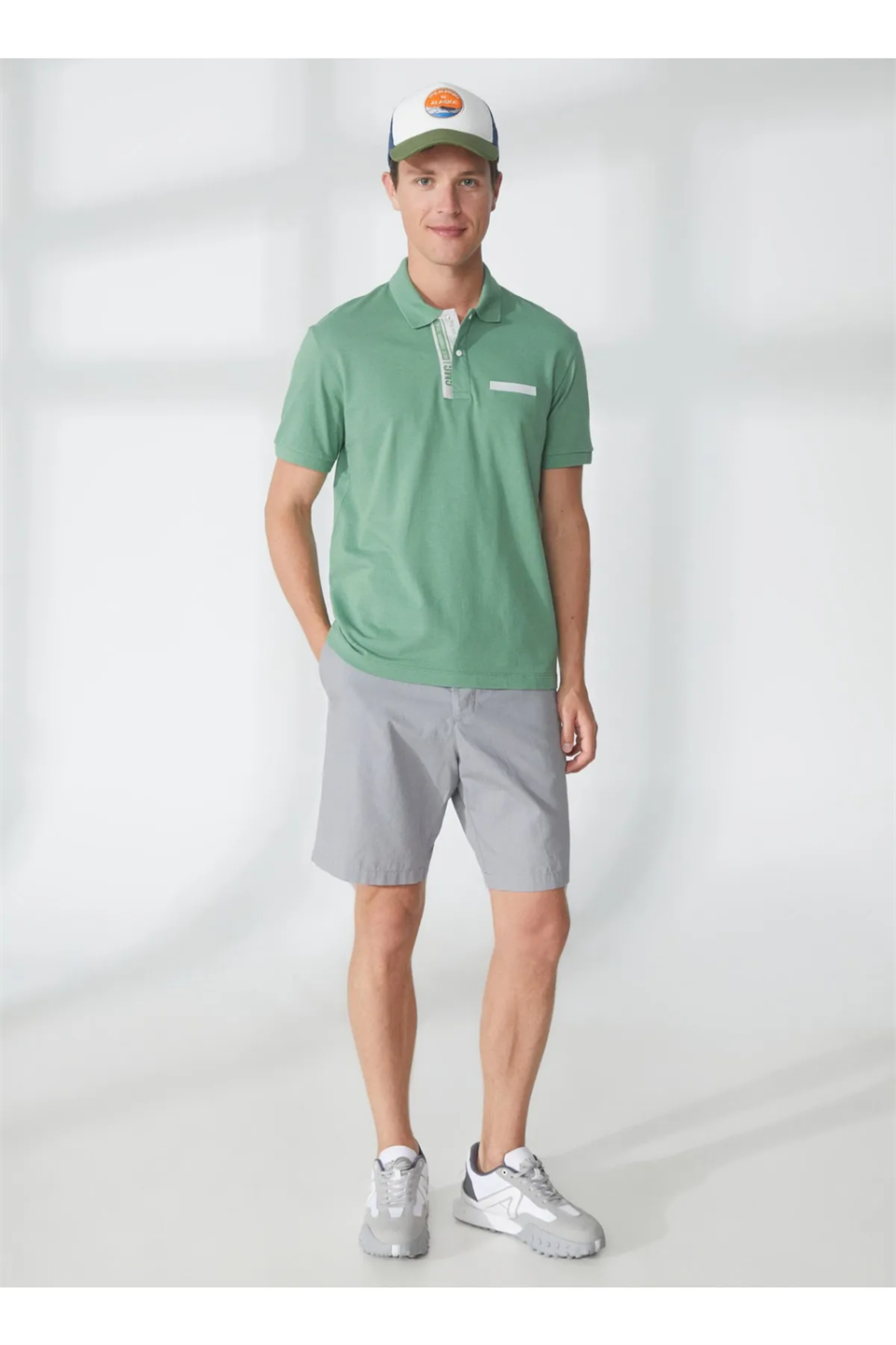 Polo Yaka %100 Pamuk Slim Fit Erkek T-shirt
