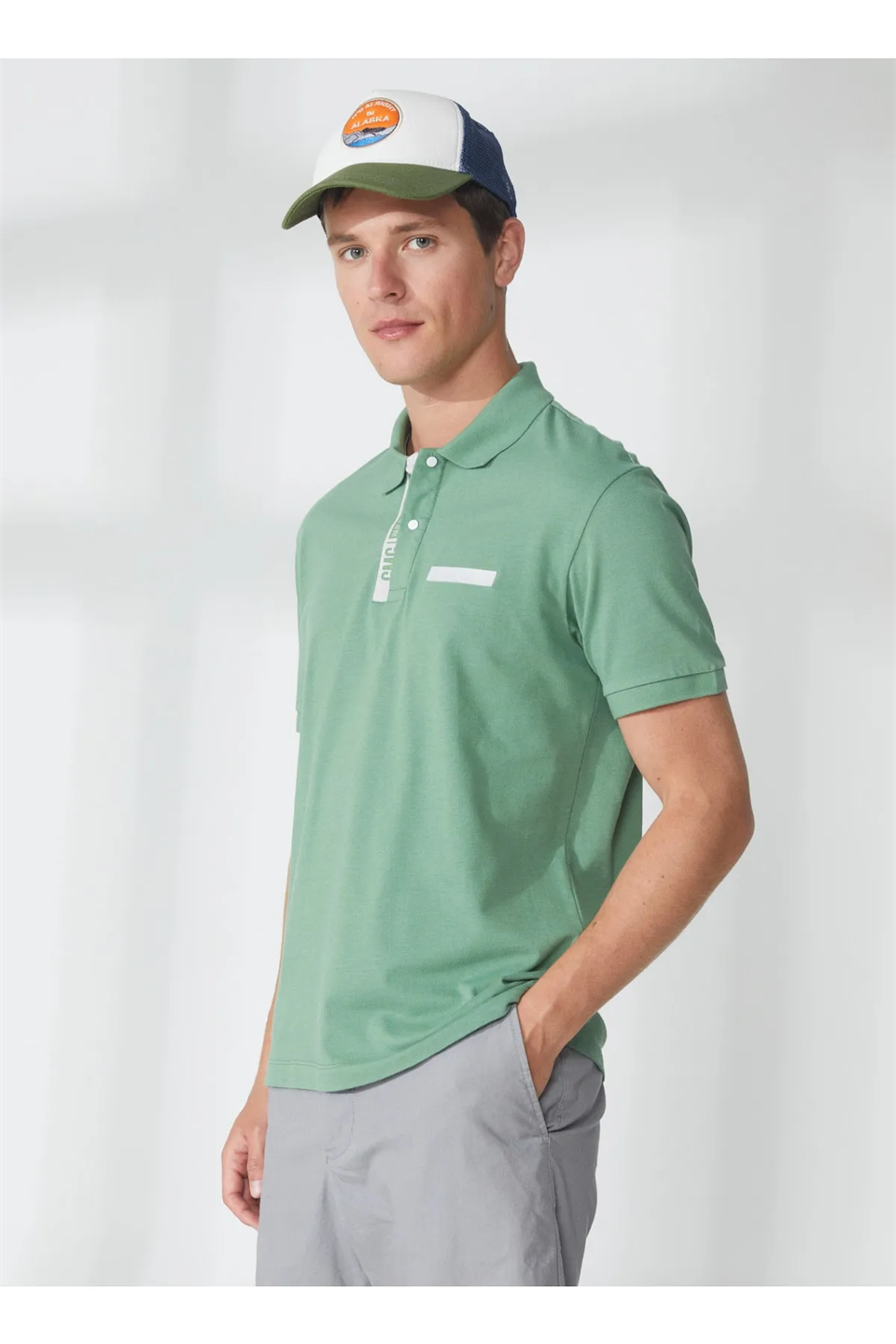 Polo Yaka %100 Pamuk Slim Fit Erkek T-shirt