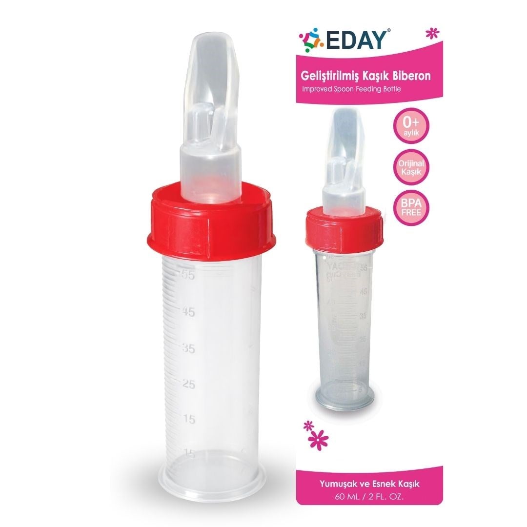 EDAY Kaşık BiberonKaşık Biberon EDAY  60 ML GELİŞTİRİLMİŞ KAŞIK BİBERON - Aynı Gün Kargo