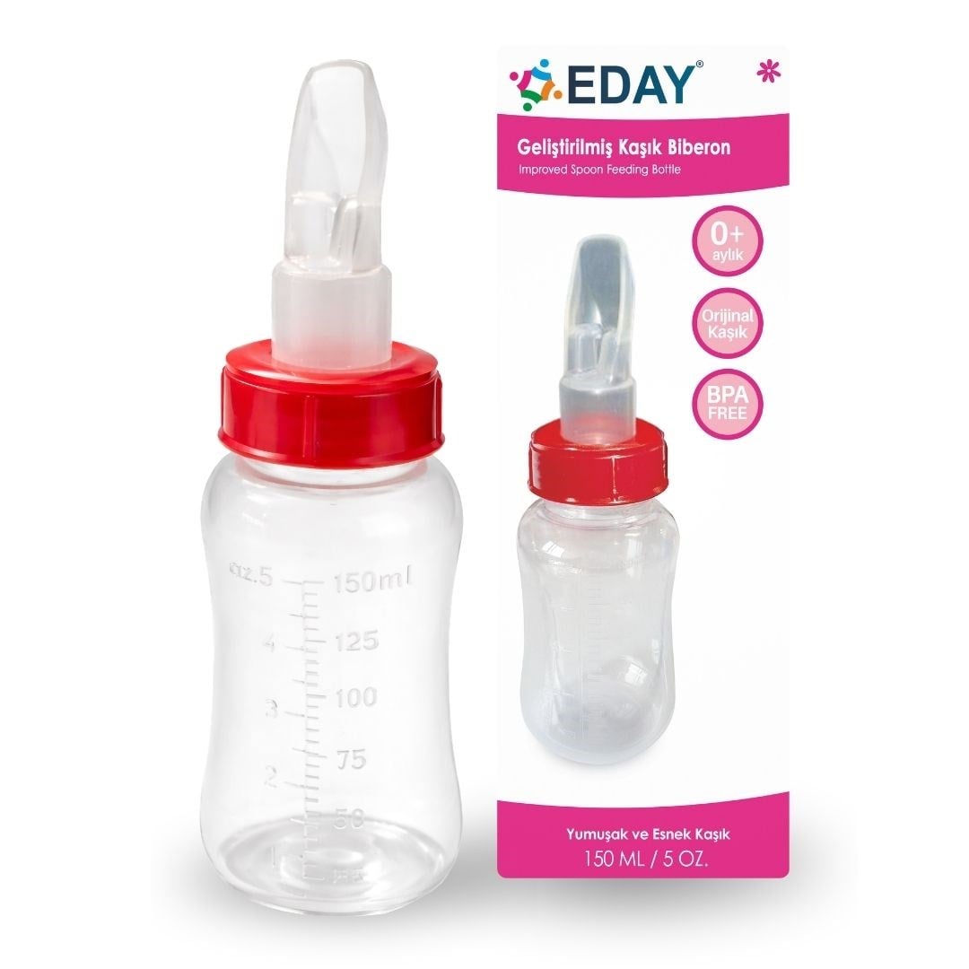 EDAY Kaşık BiberonKaşık Biberon EDAY  150 ML GELİŞTİRİLMİŞ KAŞIK BİBERON - Aynı Gün Kargo