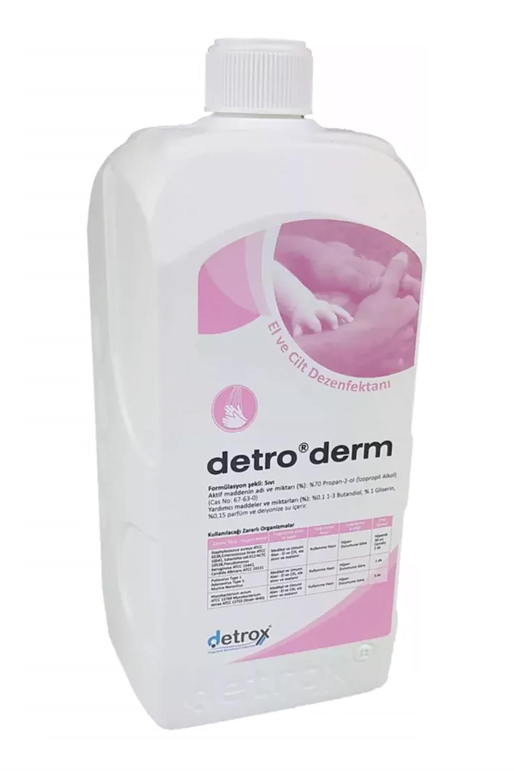 Detrox Detroderm 1 Litre El Dezenfektanı - Eday Market