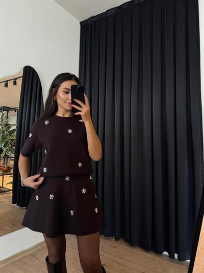 Standart Beden Takım - Çelik Örme Taşlı