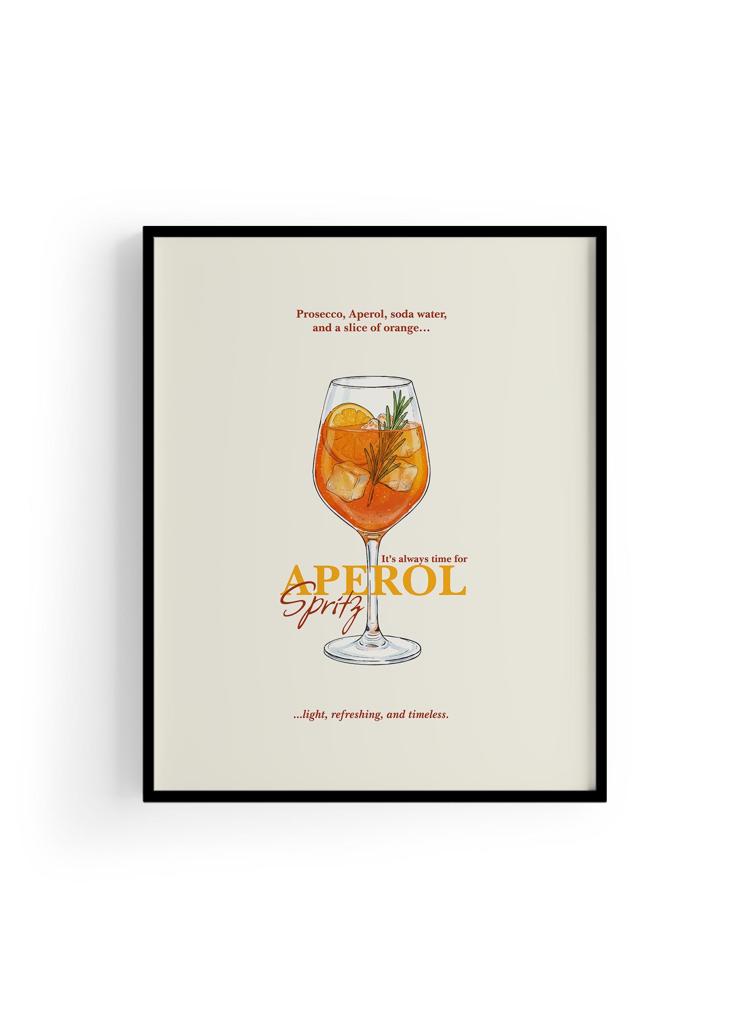 Aperol Spritz Kokteyl Posteri
